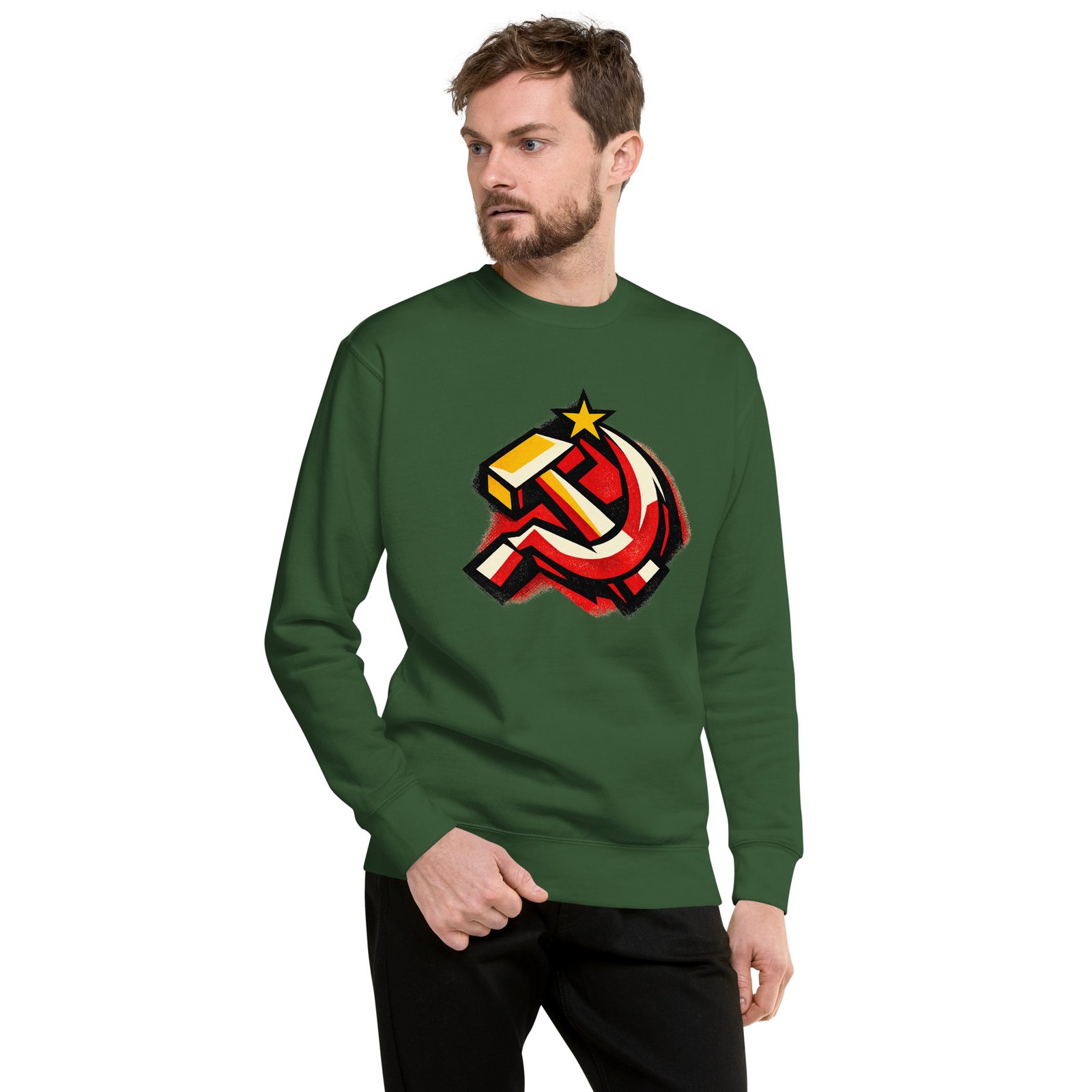 Męska bluza PRL „Symbol Młota i Sierpa” – bluza męska PRL z symbolem socjalizmu| Zarn.pl Męska bluza PRL „Symbol Młota i Sierpa” – bluza męska PRL z symbolem socjalizmu - obrazek 7