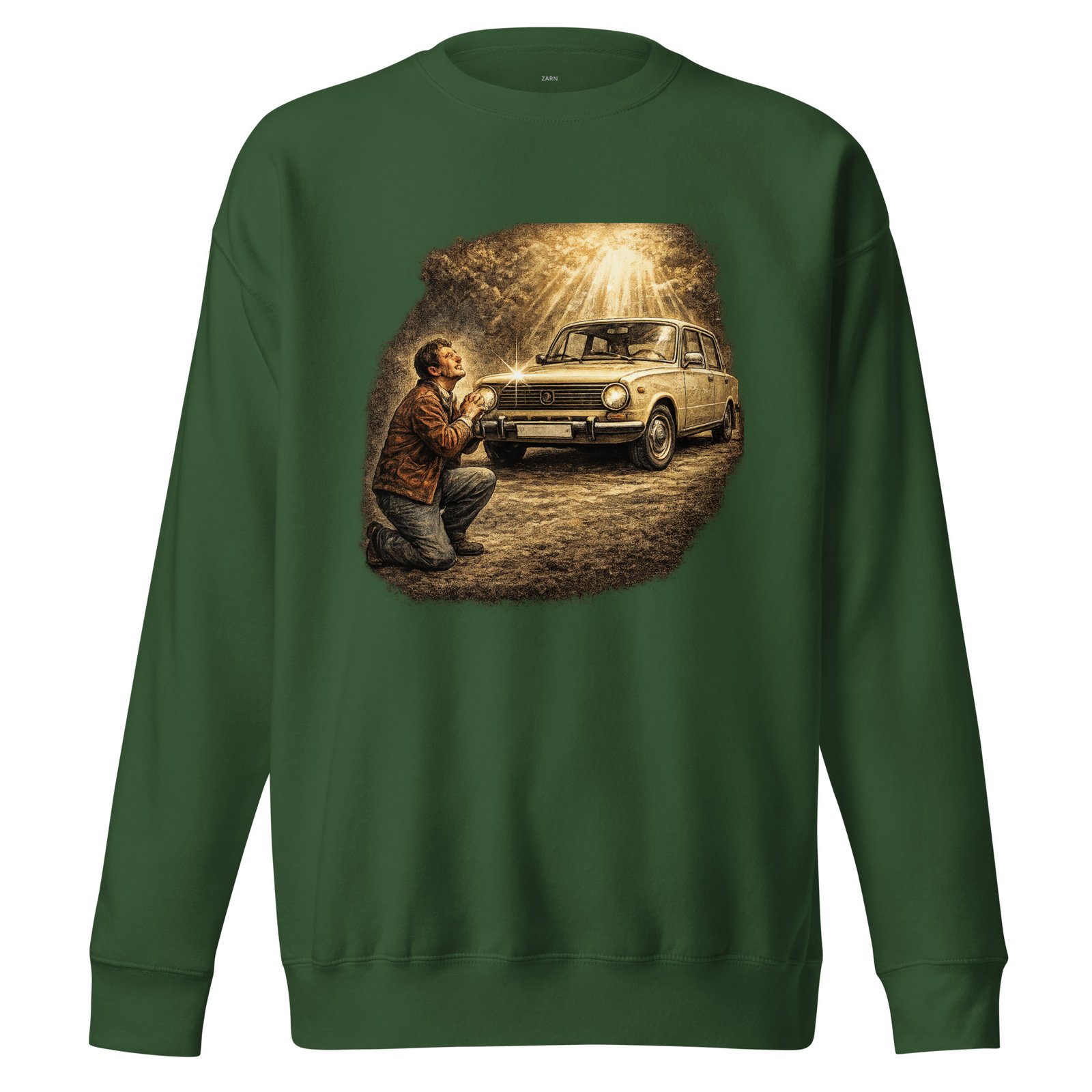 Bluza Męska PRL „Modlitwa do Samochodu”| Zarn.pl Bluza Męska PRL „Modlitwa do Samochodu” - obrazek 4