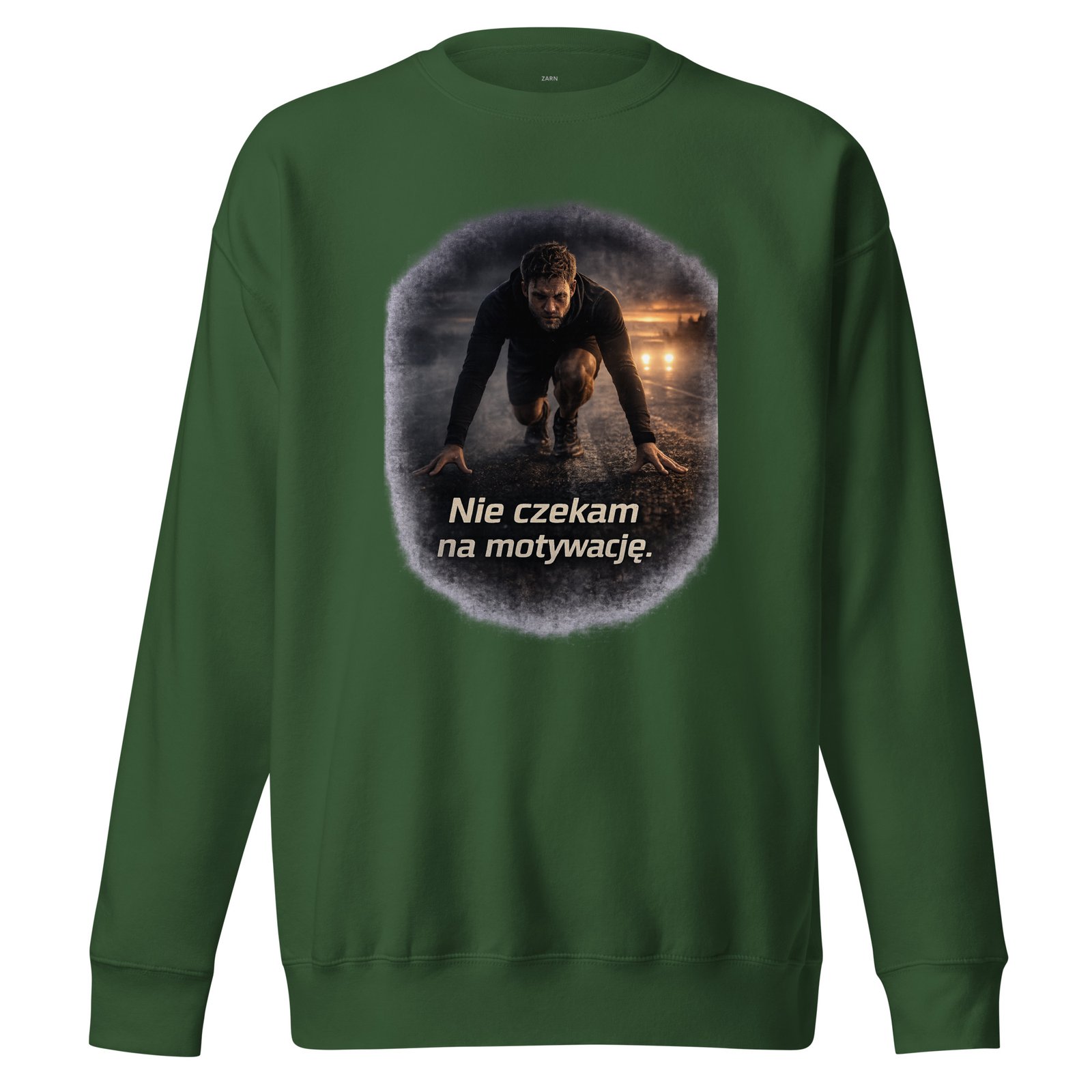 Bluza męska „Nie czekam na motywację” – bluza męska motywacyjna o dyscyplinie i konsekwencji| Zarn.pl Bluza męska „Nie czekam na motywację” – bluza męska motywacyjna o dyscyplinie i konsekwencji - obrazek 4