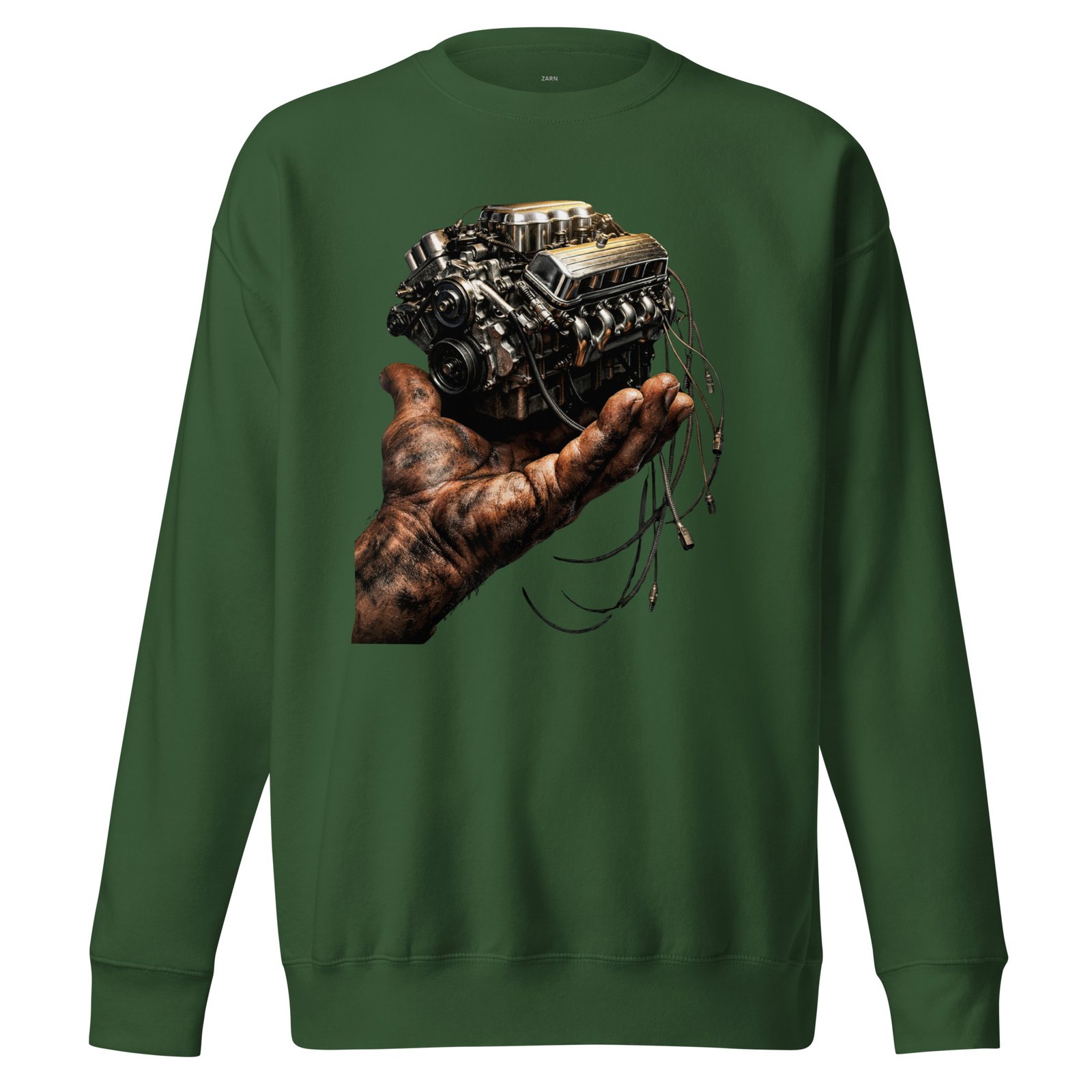 Bluza męska mechanik samochodowy z grafiką silnika V8 – Auto-Moto| Zarn.pl Bluza męska mechanik samochodowy z grafiką silnika V8 – Auto-Moto - obrazek 4
