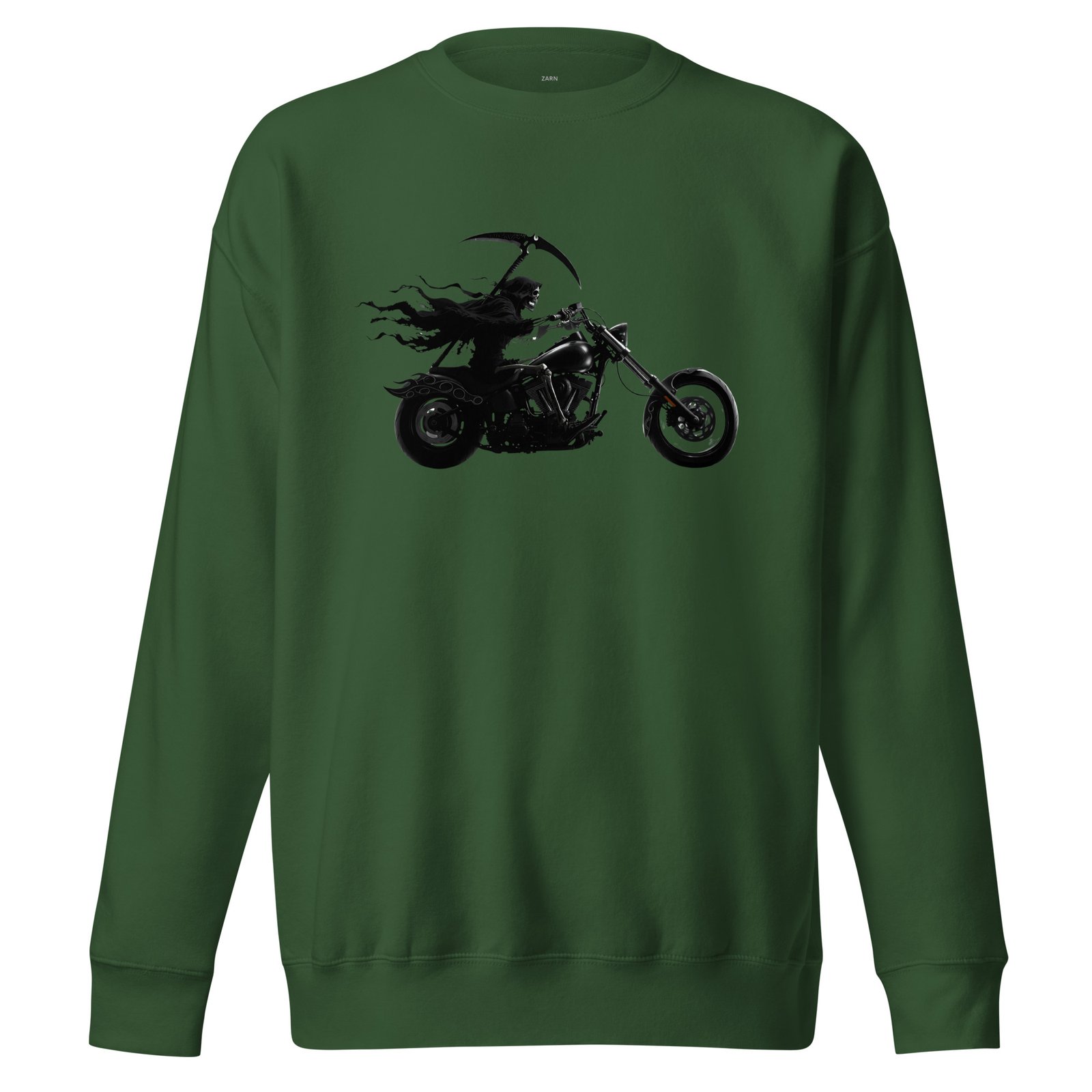 Bluza męska z Kostuchą na motocyklu chopper – mroczna grafika biker Auto-Moto| Zarn.pl Bluza męska z Kostuchą na motocyklu chopper – mroczna grafika biker Auto-Moto - obrazek 4