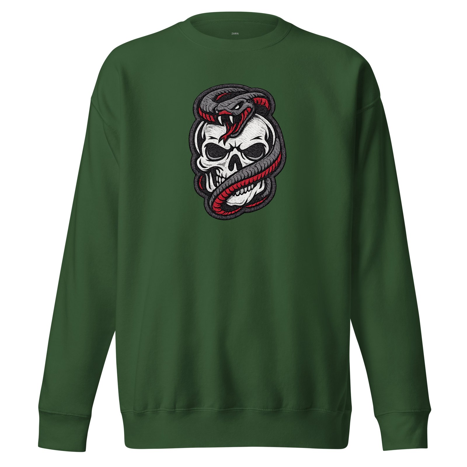 Męska bluza z nadrukiem czaszki i węża – bluza streetwear skull snake| Zarn.pl Męska bluza z nadrukiem czaszki i węża – bluza streetwear skull snake - obrazek 4
