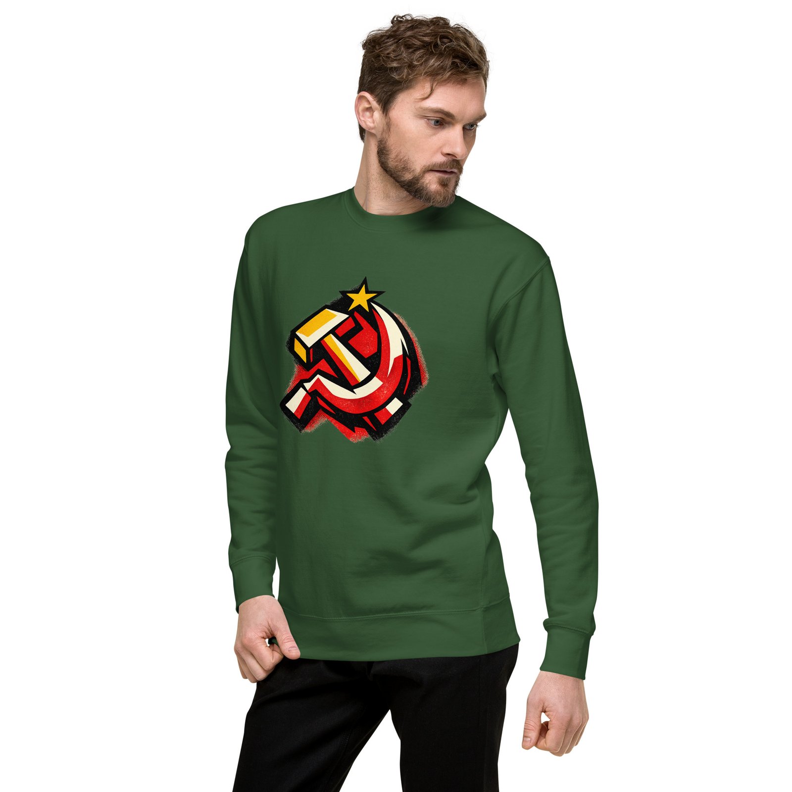 Męska bluza PRL „Symbol Młota i Sierpa” – bluza męska PRL z symbolem socjalizmu| Zarn.pl Męska bluza PRL „Symbol Młota i Sierpa” – bluza męska PRL z symbolem socjalizmu - obrazek 15
