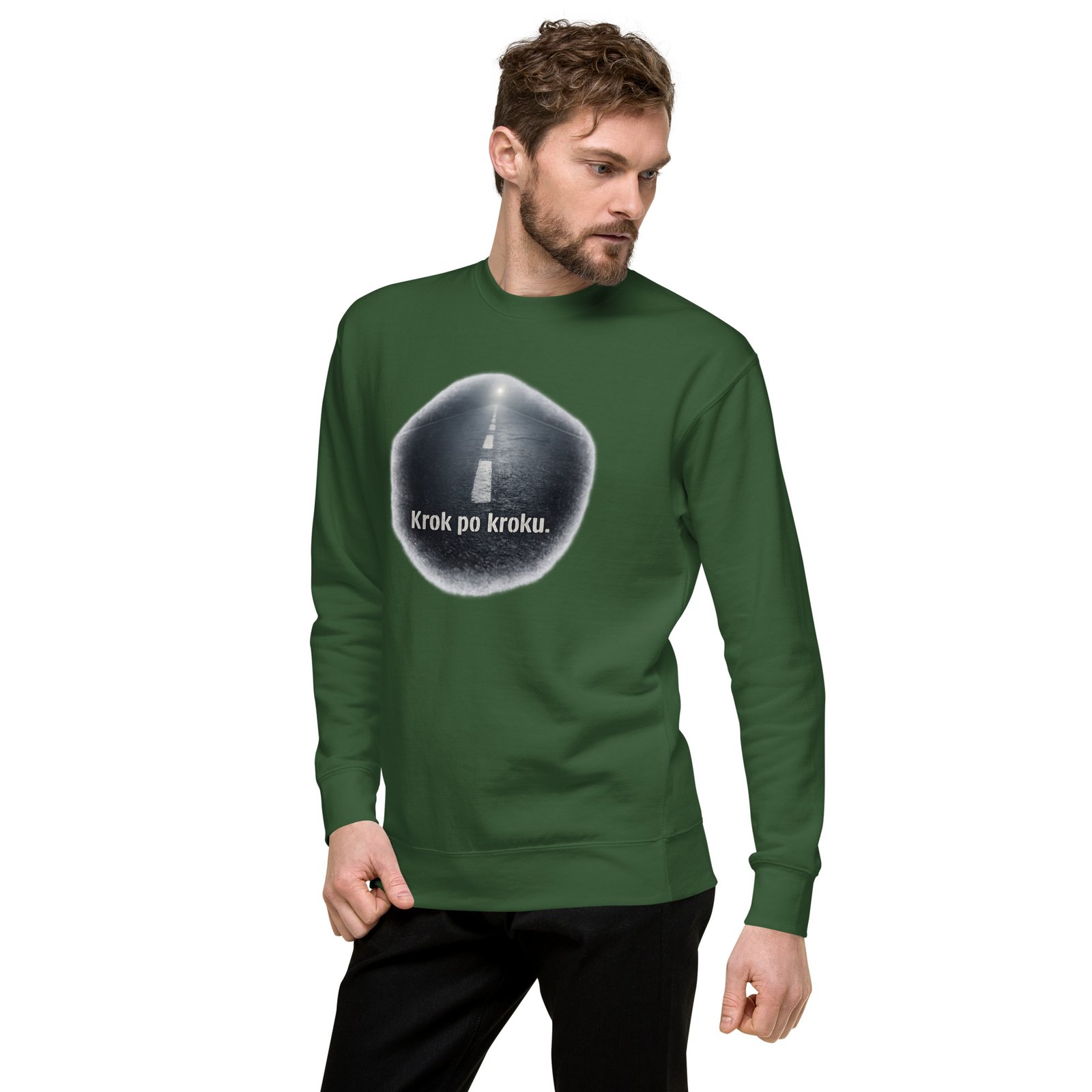 Bluza męska „Krok po kroku” – bluza motywacyjna męska z drogą do celu| Zarn.pl Bluza męska „Krok po kroku” – bluza motywacyjna męska z drogą do celu - obrazek 15