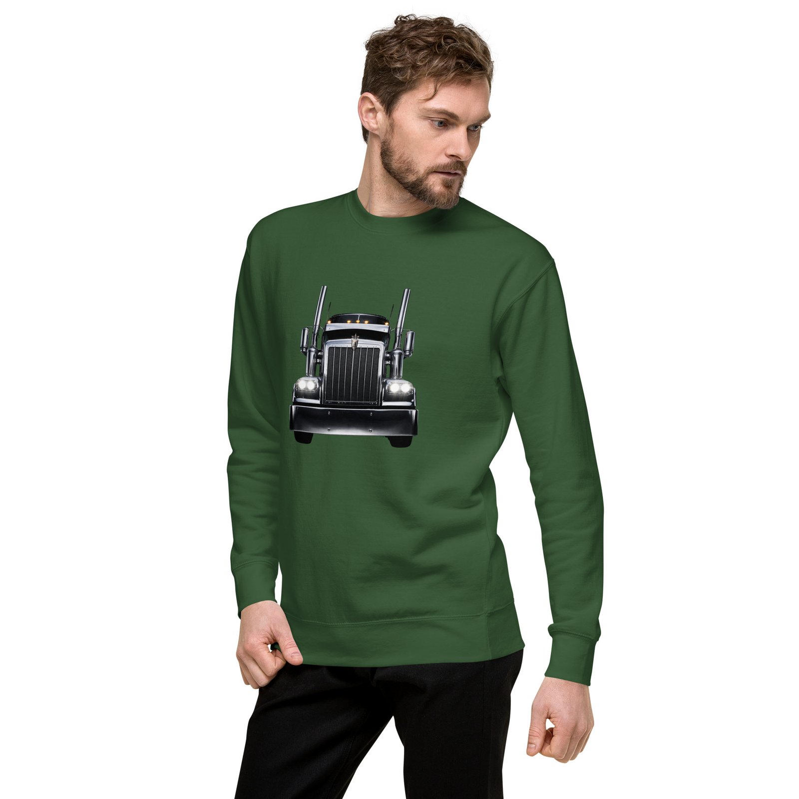 Bluza męska z amerykańską ciężarówką klasy premium – potężny truck Auto-Moto| Zarn.pl Bluza męska z amerykańską ciężarówką klasy premium – potężny truck Auto-Moto - obrazek 15