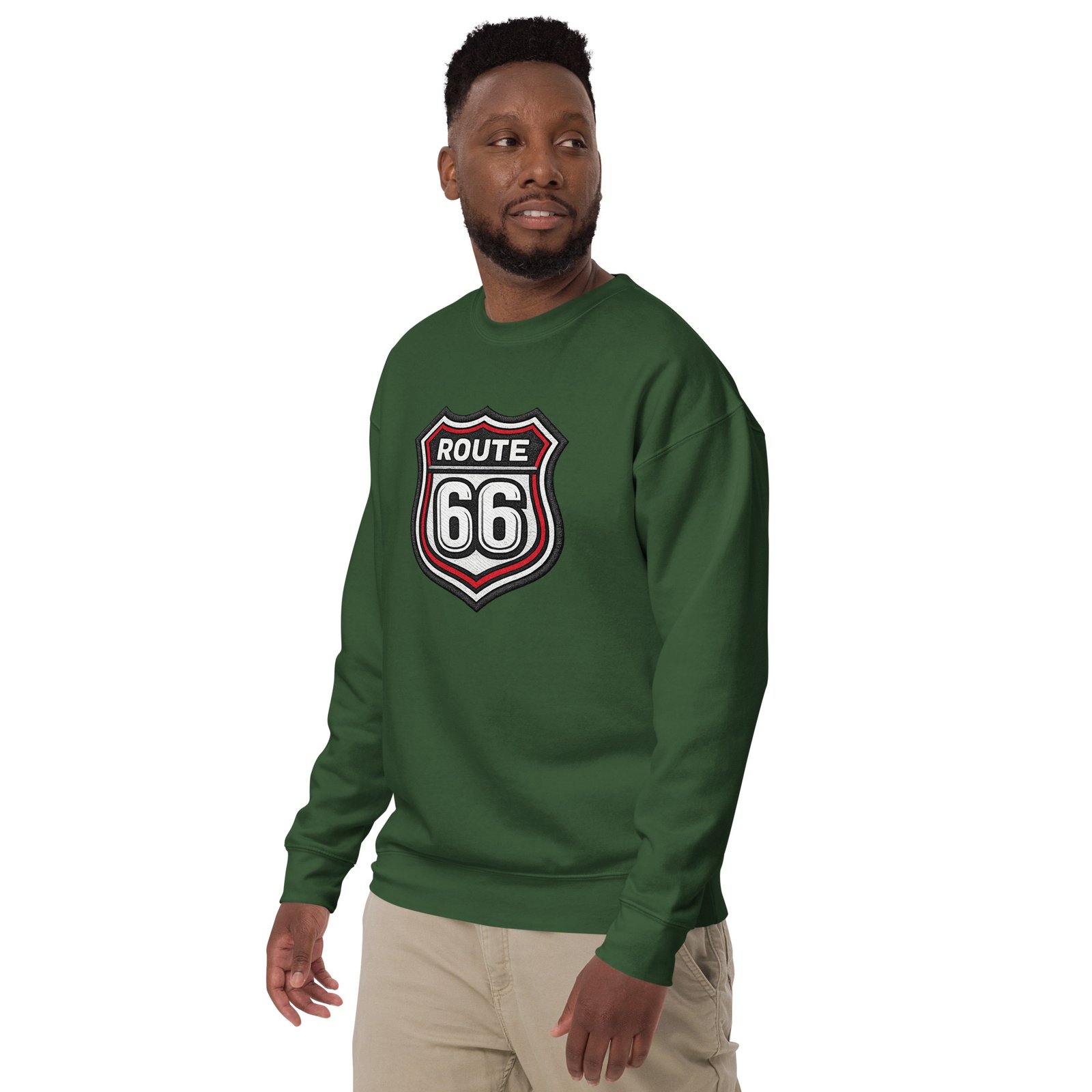Męska bluza z nadrukiem Route 66 – bluza dla fanów motoryzacji i amerykańskich tras| Zarn.pl Męska bluza z nadrukiem Route 66 – bluza dla fanów motoryzacji i amerykańskich tras - obrazek 15