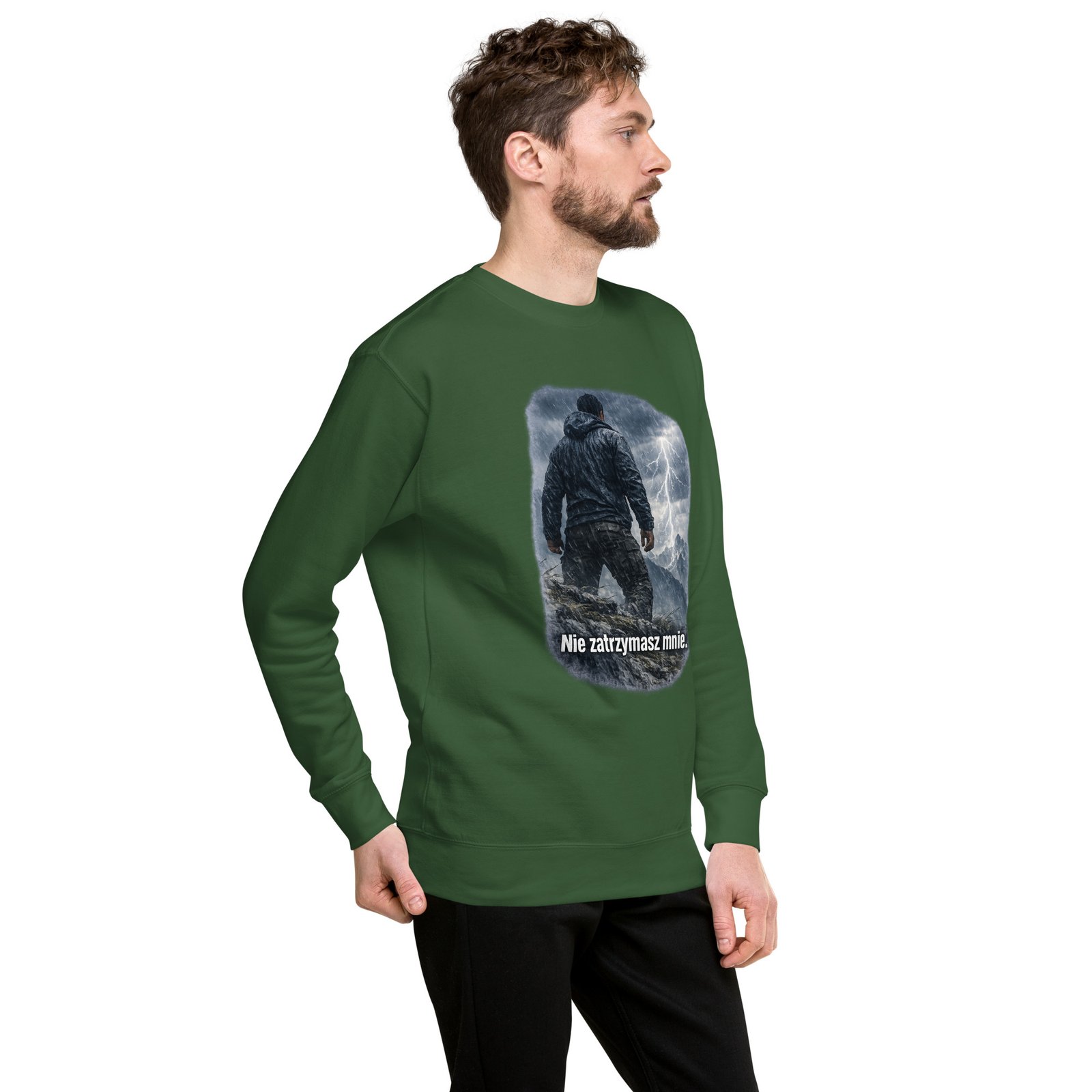 Bluza męska „Nie zatrzymasz mnie” – bluza męska motywacyjna z symbolem niezłomnej determinacji| Zarn.pl Bluza męska „Nie zatrzymasz mnie” – bluza męska motywacyjna z symbolem niezłomnej determinacji - obrazek 19