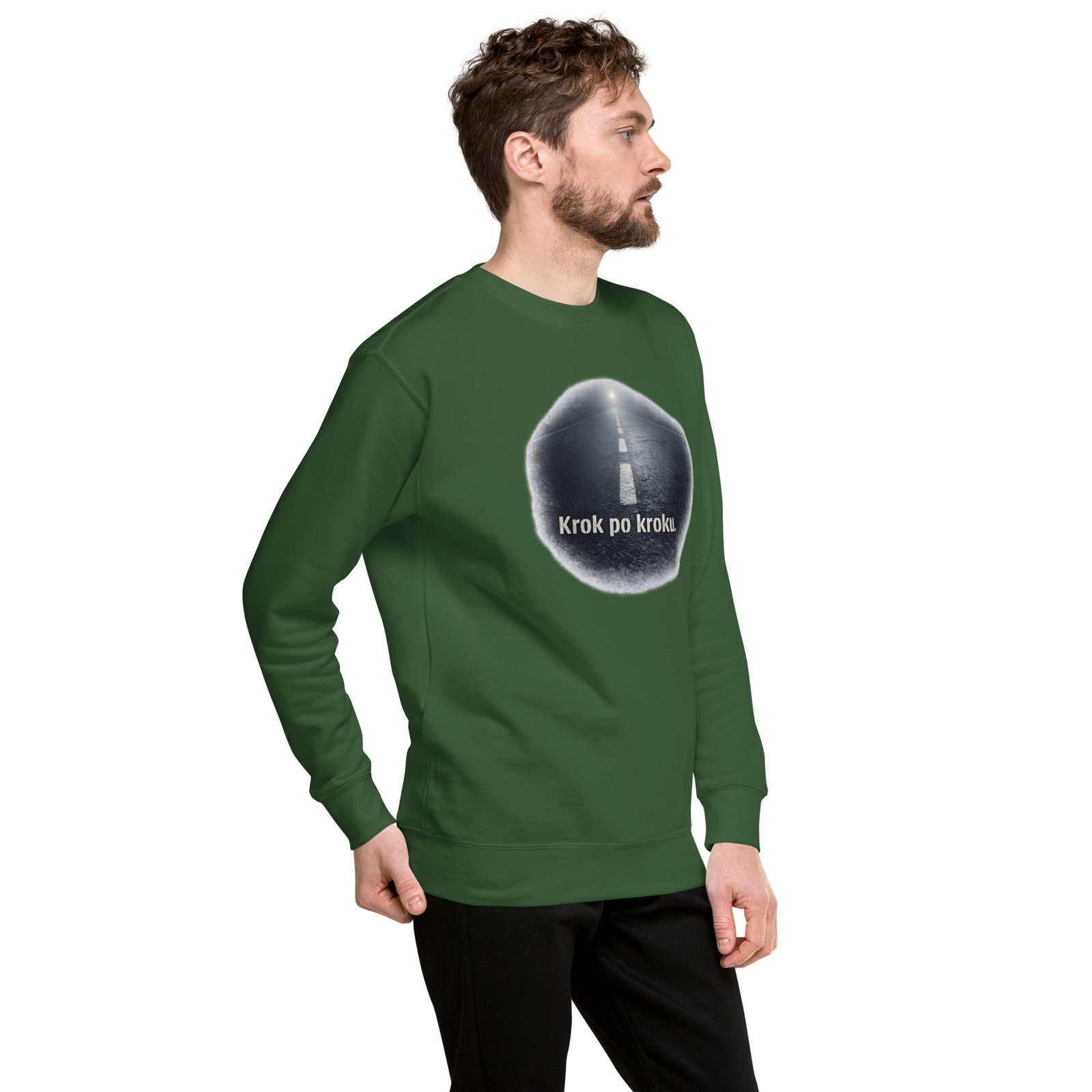 Bluza męska „Krok po kroku” – bluza motywacyjna męska z drogą do celu| Zarn.pl Bluza męska „Krok po kroku” – bluza motywacyjna męska z drogą do celu - obrazek 19