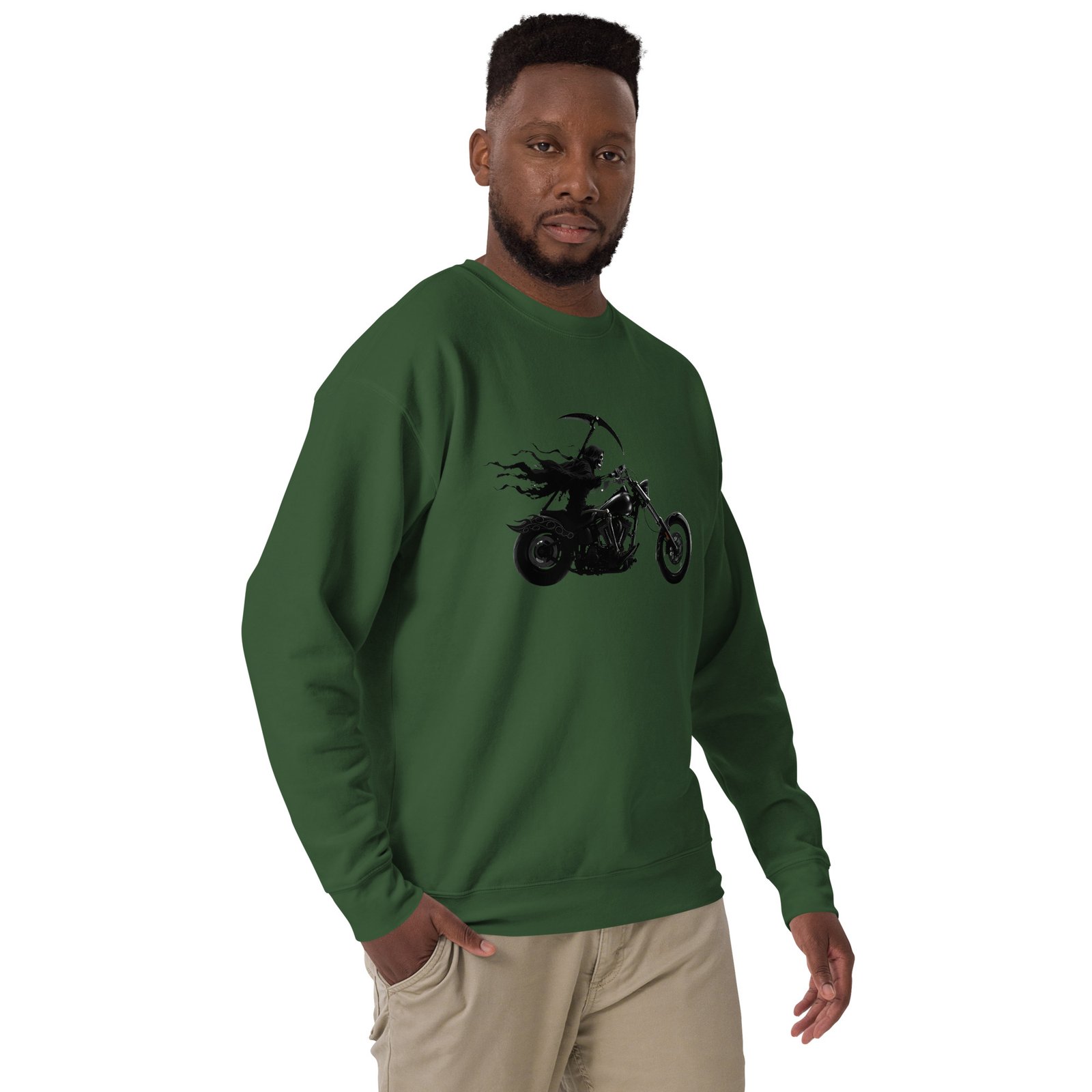 Bluza męska z Kostuchą na motocyklu chopper – mroczna grafika biker Auto-Moto| Zarn.pl Bluza męska z Kostuchą na motocyklu chopper – mroczna grafika biker Auto-Moto - obrazek 19