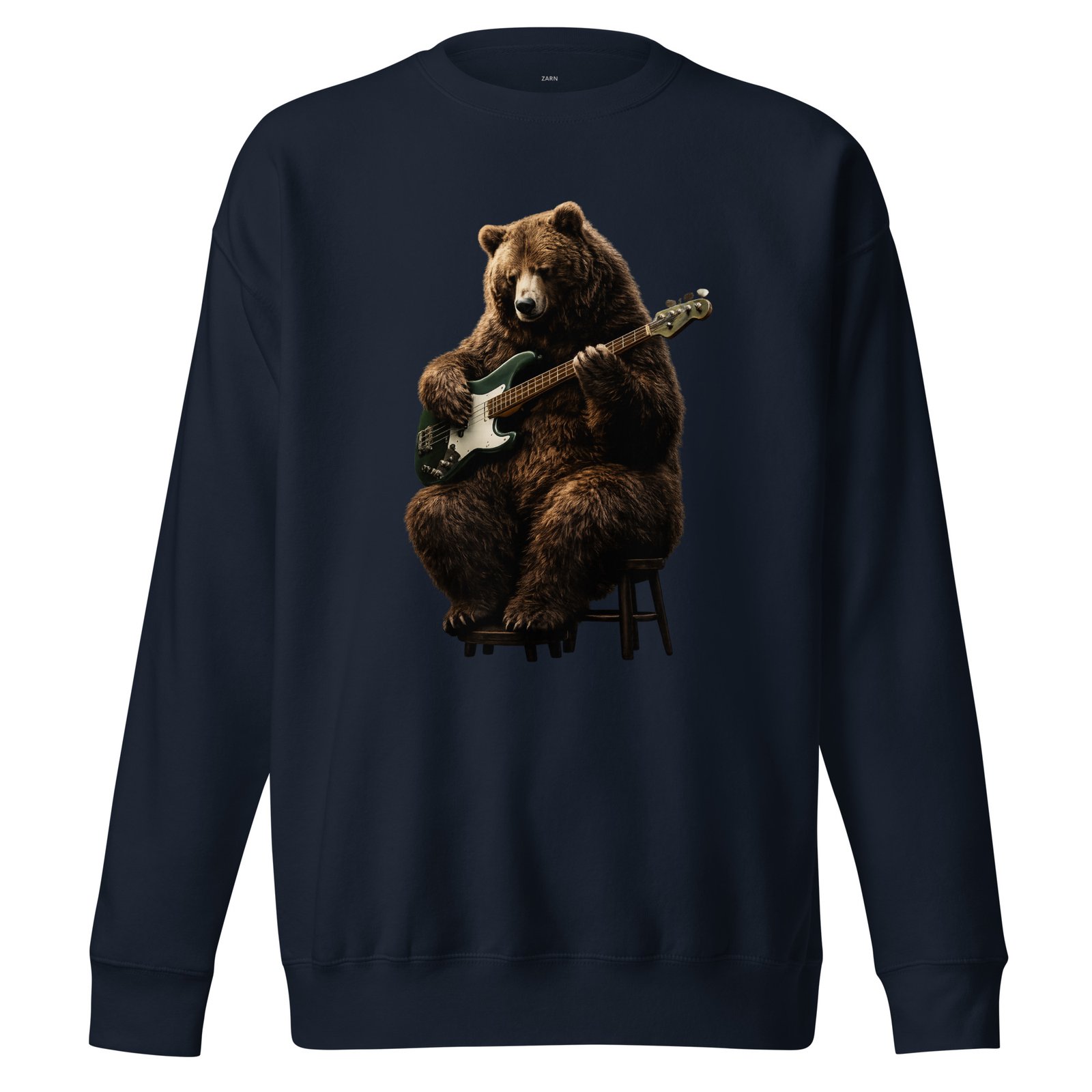 Bluza męska „Niedźwiedź Basista” – bluza męska z nadrukiem niedźwiedzia grającego na gitarze basowej| Zarn.pl Bluza męska „Niedźwiedź Basista” – bluza męska z nadrukiem niedźwiedzia grającego na gitarze basowej - obrazek 3