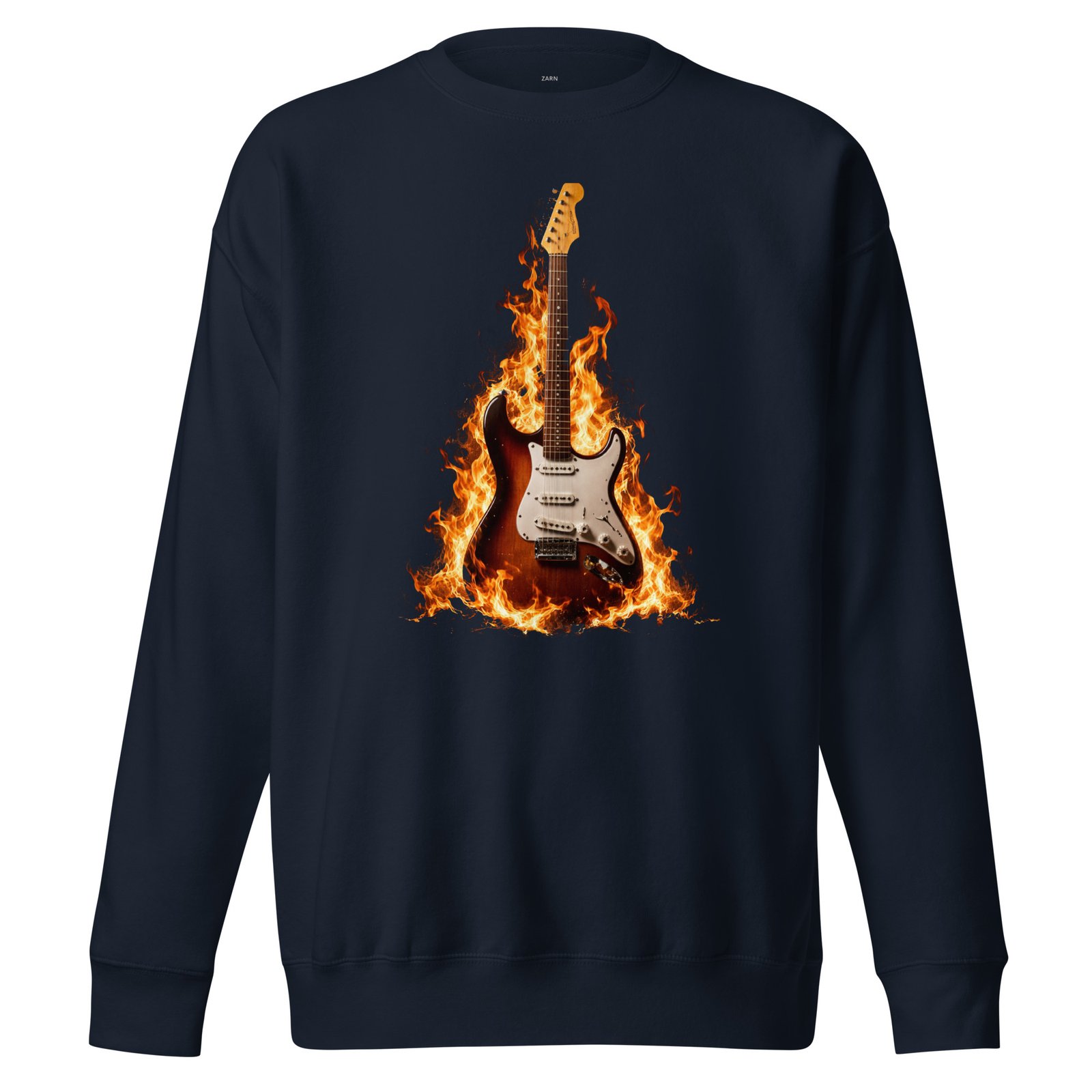Bluza męska „Płonąca Gitara Elektryczna” – bluza męska z nadrukiem gitary elektrycznej w płomieniach| Zarn.pl Bluza męska „Płonąca Gitara Elektryczna” – bluza męska z nadrukiem gitary elektrycznej w płomieniach - obrazek 3