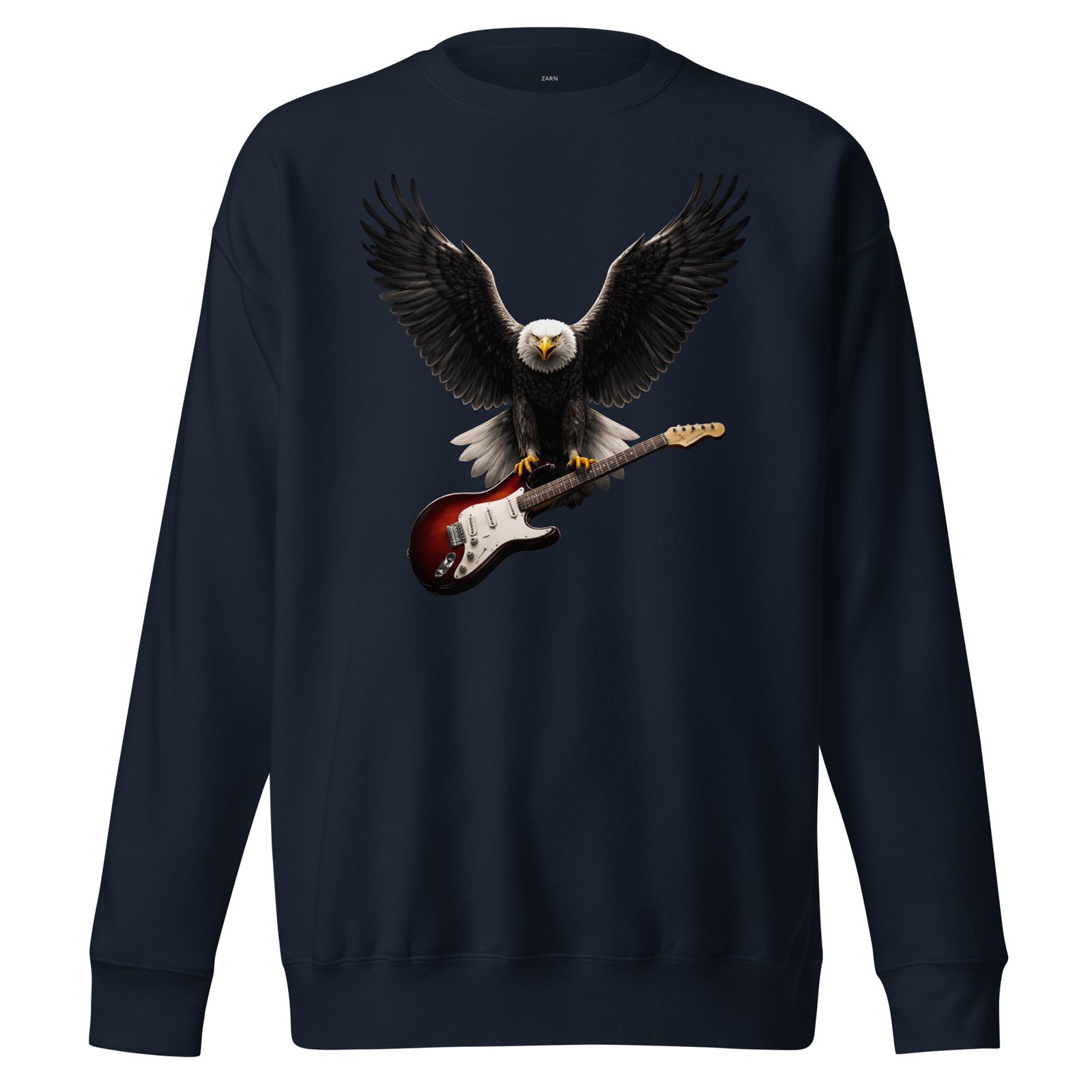 Bluza męska „Orzeł Rocka” – bluza męska z nadrukiem orła trzymającego gitarę elektryczną| Zarn.pl Bluza męska „Orzeł Rocka” – bluza męska z nadrukiem orła trzymającego gitarę elektryczną - obrazek 3