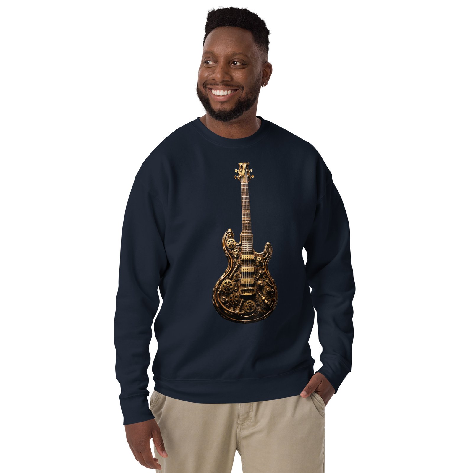 Bluza męska „Steampunk Guitar” – bluza męska z gitarą elektryczną w stylu steampunk| Zarn.pl Bluza męska „Steampunk Guitar” – bluza męska z gitarą elektryczną w stylu steampunk - obrazek 11