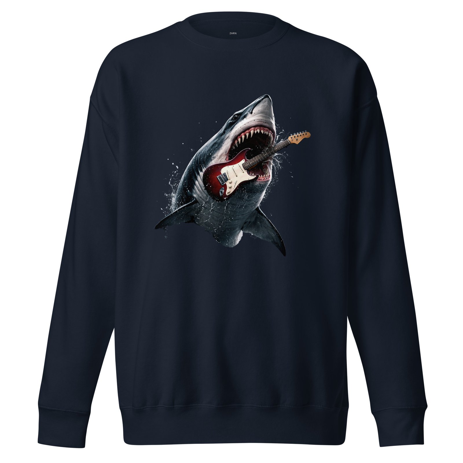 Bluza Męska Rekin z Gitarą Elektryczną – Rockowa Siła Oceanu| Zarn.pl Bluza Męska Rekin z Gitarą Elektryczną – Rockowa Siła Oceanu - obrazek 3