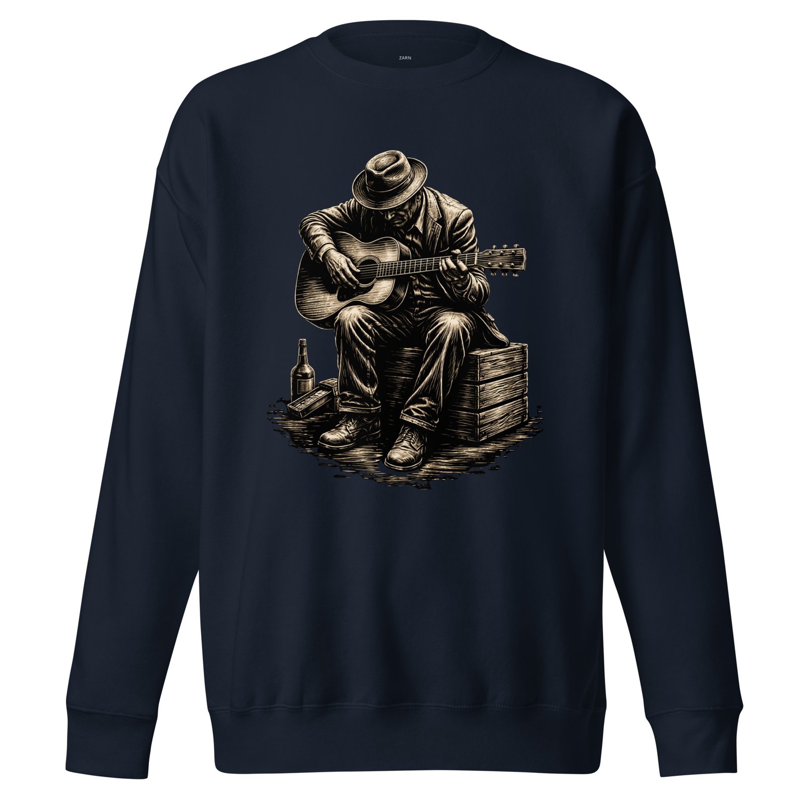 Bluza Męska Bluesman z Gitarą Akustyczną – Duch Prawdziwego Bluesa| Zarn.pl Bluza Męska Bluesman z Gitarą Akustyczną – Duch Prawdziwego Bluesa - obrazek 3