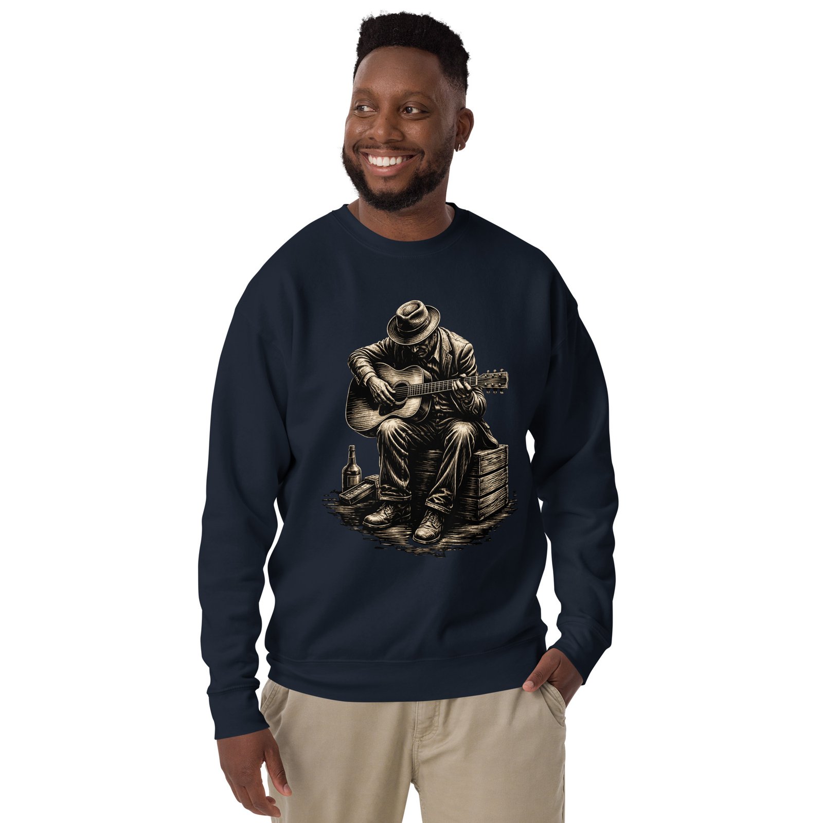 Bluza Męska Bluesman z Gitarą Akustyczną – Duch Prawdziwego Bluesa| Zarn.pl Bluza Męska Bluesman z Gitarą Akustyczną – Duch Prawdziwego Bluesa - obrazek 11