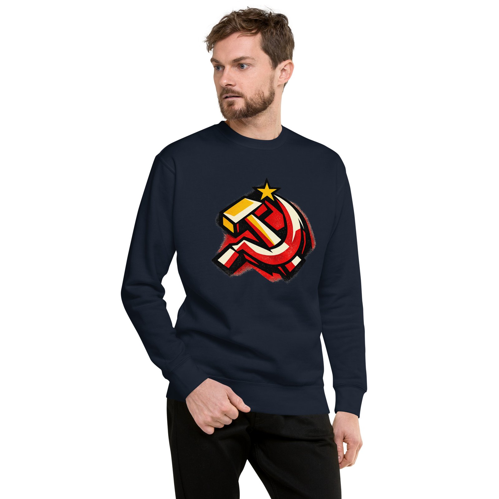 Męska bluza PRL „Symbol Młota i Sierpa” – bluza męska PRL z symbolem socjalizmu| Zarn.pl Męska bluza PRL „Symbol Młota i Sierpa” – bluza męska PRL z symbolem socjalizmu - obrazek 6
