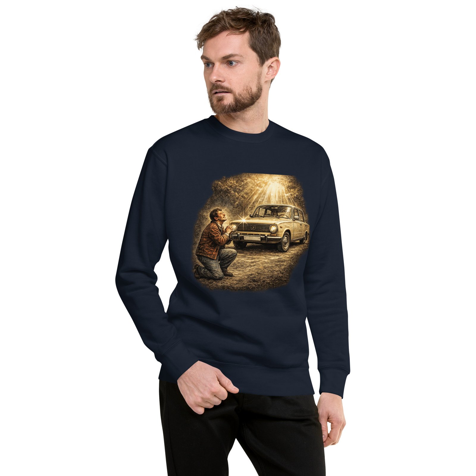 Bluza Męska PRL „Modlitwa do Samochodu”| Zarn.pl Bluza Męska PRL „Modlitwa do Samochodu” - obrazek 6