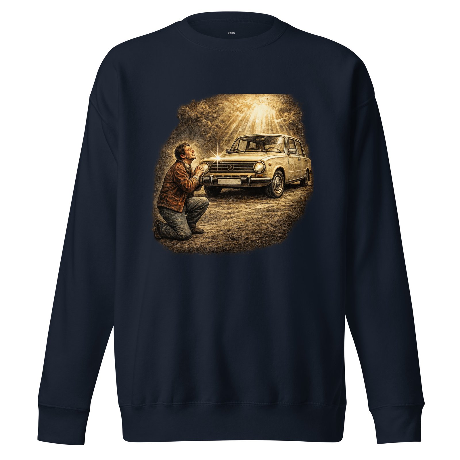 Bluza Męska PRL „Modlitwa do Samochodu”| Zarn.pl Bluza Męska PRL „Modlitwa do Samochodu” - obrazek 3