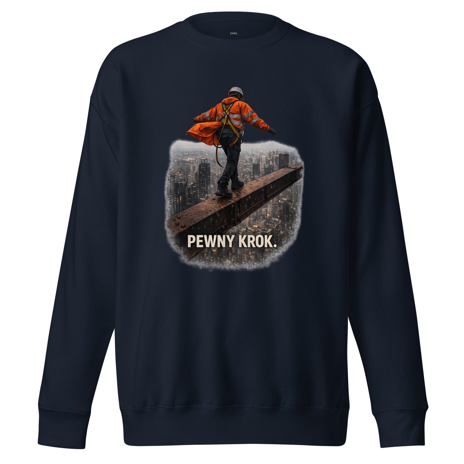 Bluza męska „Pewny krok” – bluza męska motywacyjna z symbolem odwagi i pewności siebie| Zarn.pl Bluza męska „Pewny krok” – bluza męska motywacyjna z symbolem odwagi i pewności siebie - obrazek 3