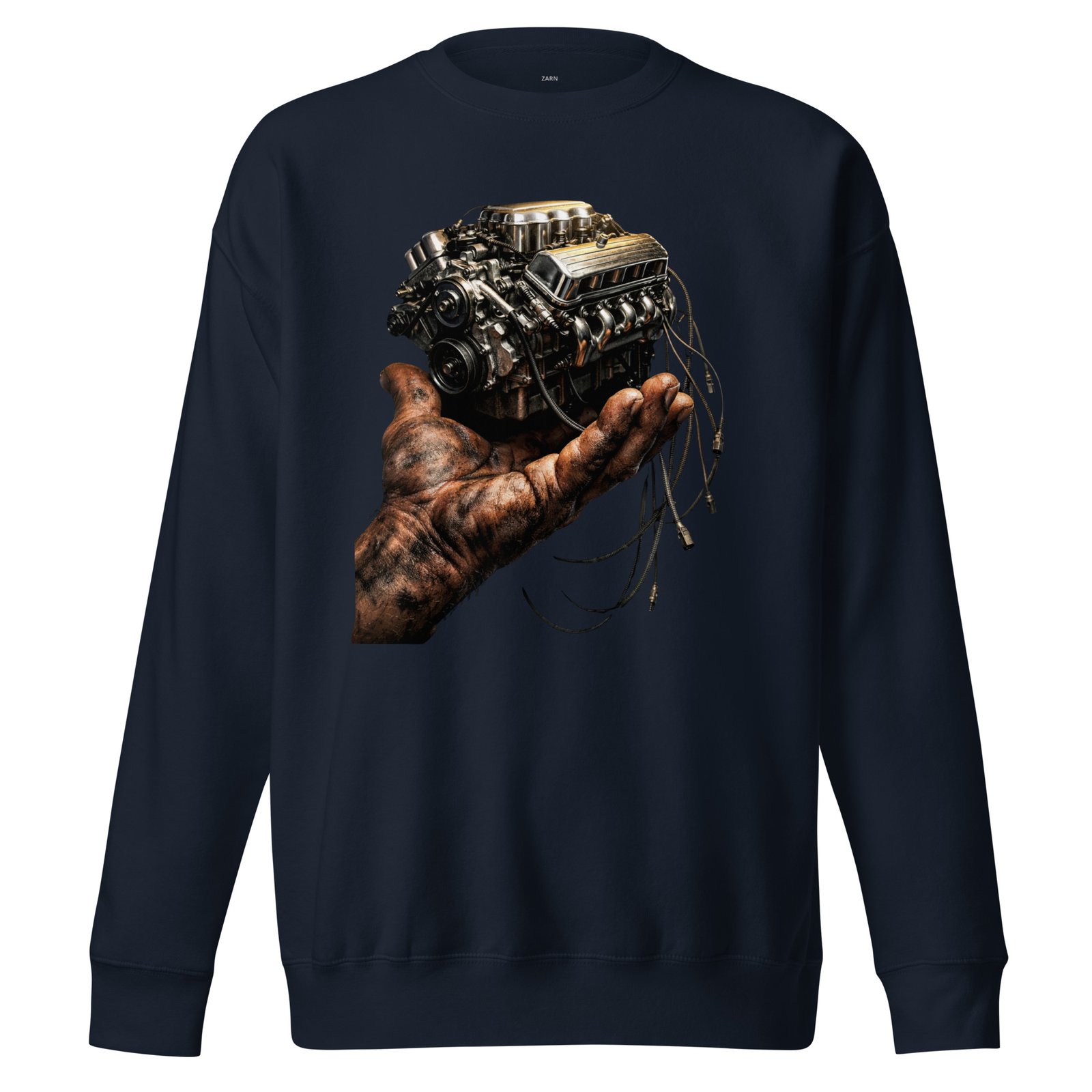 Bluza męska mechanik samochodowy z grafiką silnika V8 – Auto-Moto| Zarn.pl Bluza męska mechanik samochodowy z grafiką silnika V8 – Auto-Moto - obrazek 3