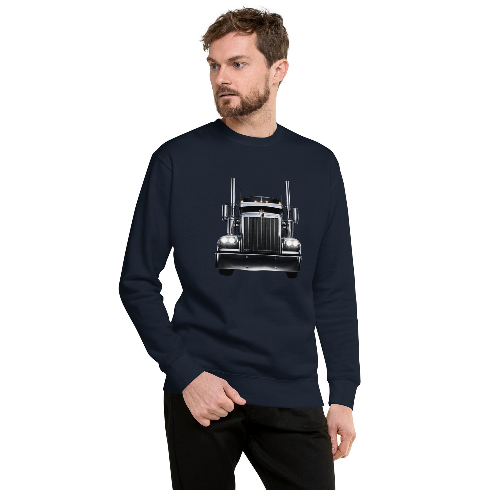Bluza męska z amerykańską ciężarówką klasy premium – potężny truck Auto-Moto| Zarn.pl Bluza męska z amerykańską ciężarówką klasy premium – potężny truck Auto-Moto - obrazek 6