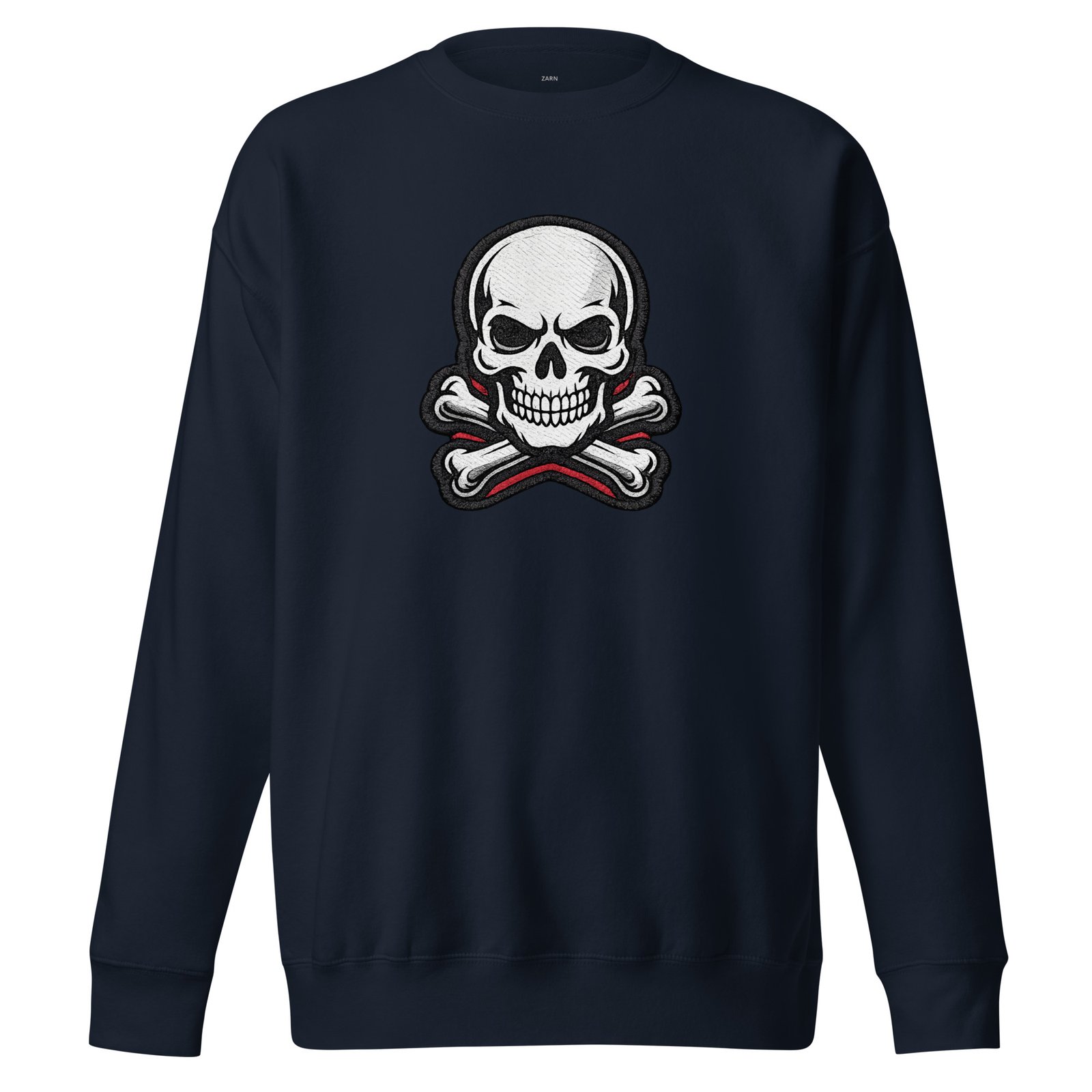 Męska bluza z nadrukiem czaszki i skrzyżowanych kości – bluza męska w stylu skull| Zarn.pl Męska bluza z nadrukiem czaszki i skrzyżowanych kości – bluza męska w stylu skull - obrazek 3