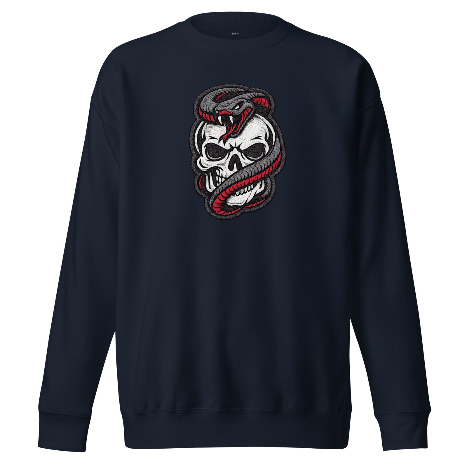 Męska bluza z nadrukiem czaszki i węża – bluza streetwear skull snake| Zarn.pl Męska bluza z nadrukiem czaszki i węża – bluza streetwear skull snake - obrazek 3