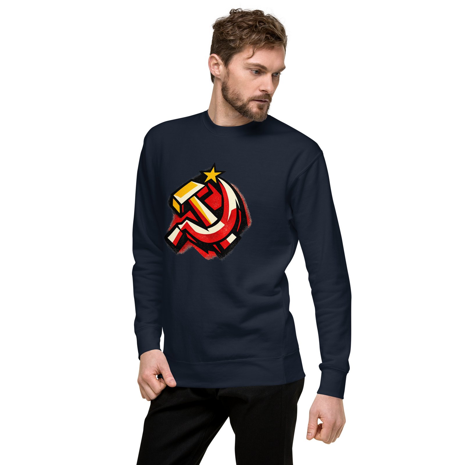 Męska bluza PRL „Symbol Młota i Sierpa” – bluza męska PRL z symbolem socjalizmu| Zarn.pl Męska bluza PRL „Symbol Młota i Sierpa” – bluza męska PRL z symbolem socjalizmu - obrazek 14