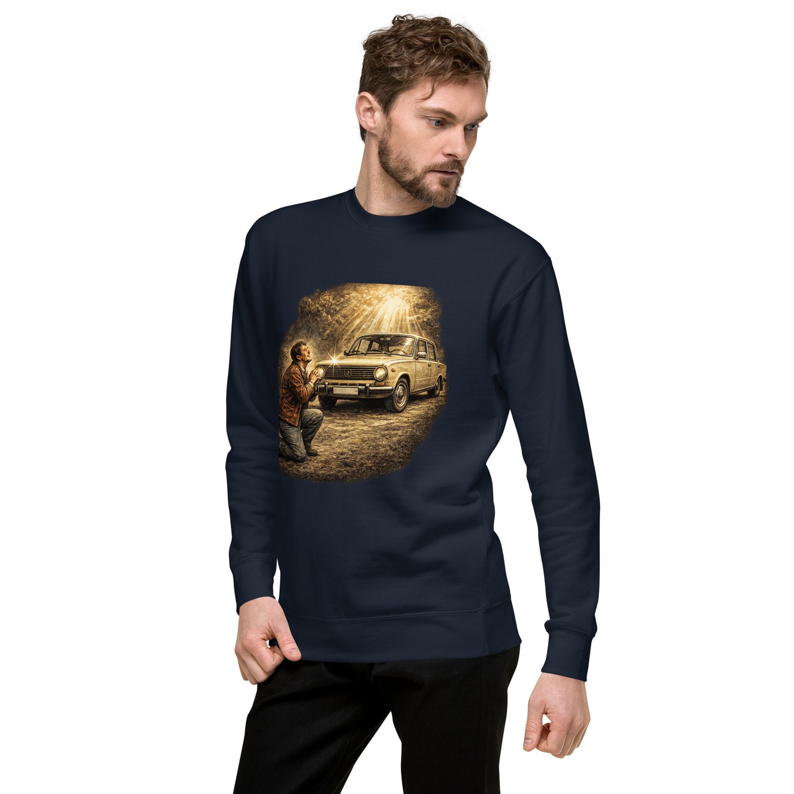 Bluza Męska PRL „Modlitwa do Samochodu”| Zarn.pl Bluza Męska PRL „Modlitwa do Samochodu” - obrazek 14