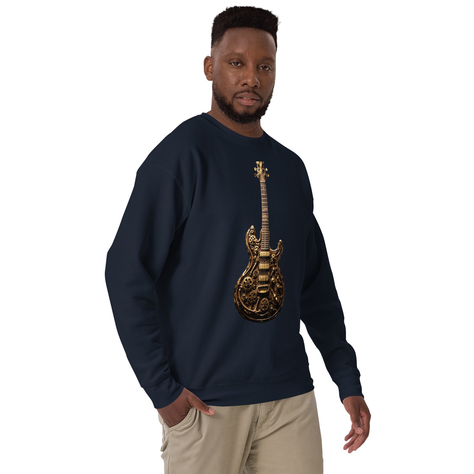 Bluza męska „Steampunk Guitar” – bluza męska z gitarą elektryczną w stylu steampunk| Zarn.pl Bluza męska „Steampunk Guitar” – bluza męska z gitarą elektryczną w stylu steampunk - obrazek 18