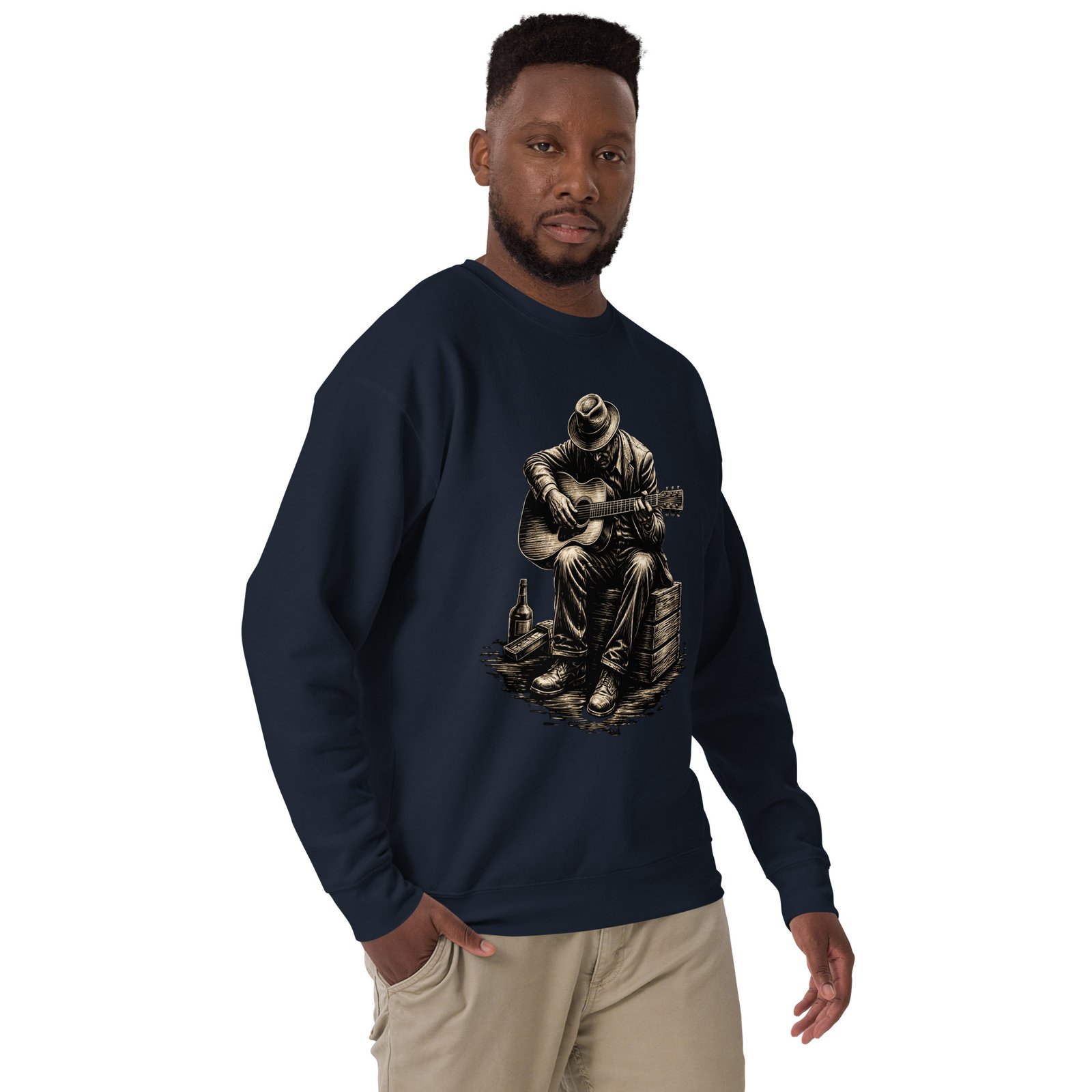 Bluza Męska Bluesman z Gitarą Akustyczną – Duch Prawdziwego Bluesa| Zarn.pl Bluza Męska Bluesman z Gitarą Akustyczną – Duch Prawdziwego Bluesa - obrazek 18