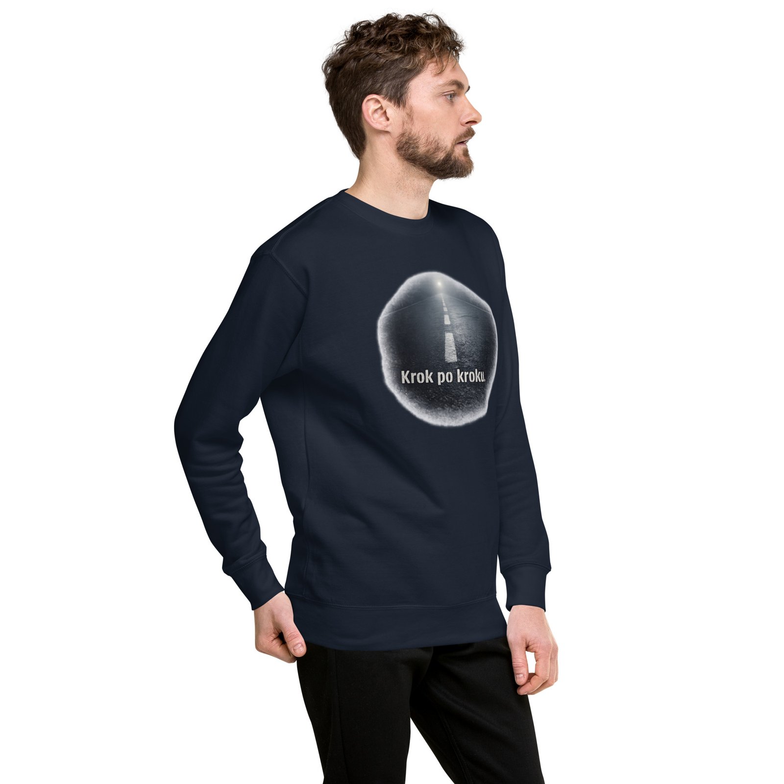 Bluza męska „Krok po kroku” – bluza motywacyjna męska z drogą do celu| Zarn.pl Bluza męska „Krok po kroku” – bluza motywacyjna męska z drogą do celu - obrazek 18