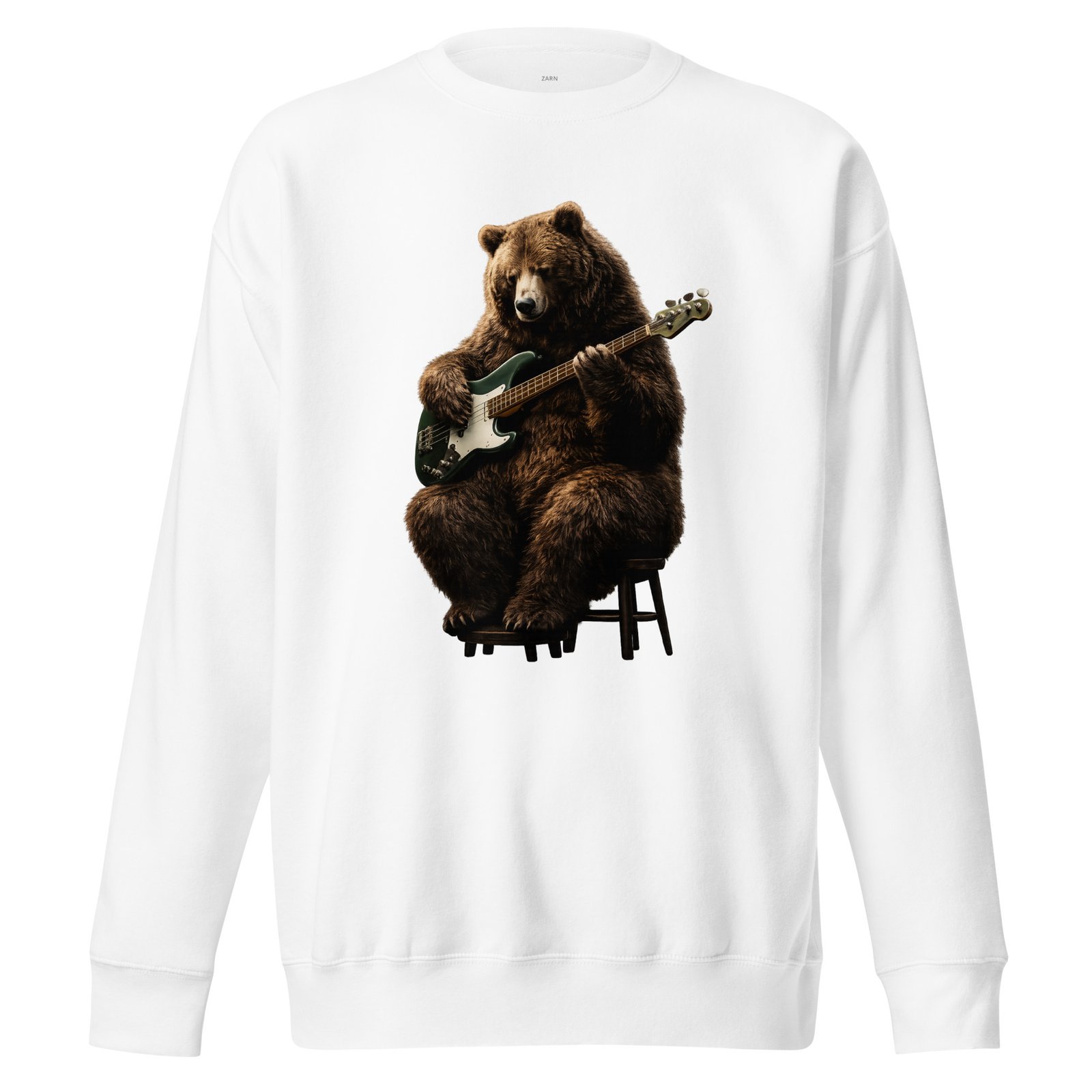 Bluza męska „Niedźwiedź Basista” – bluza męska z nadrukiem niedźwiedzia grającego na gitarze basowej| Zarn.pl Bluza męska „Niedźwiedź Basista” – bluza męska z nadrukiem niedźwiedzia grającego na gitarze basowej - obrazek 5