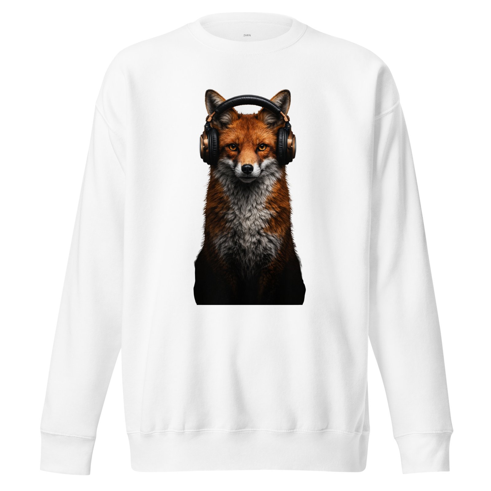 Bluza męska „Lis Meloman” – bluza męska z lisem w słuchawkach| Zarn.pl Bluza męska „Lis Meloman” – bluza męska z lisem w słuchawkach - obrazek 5