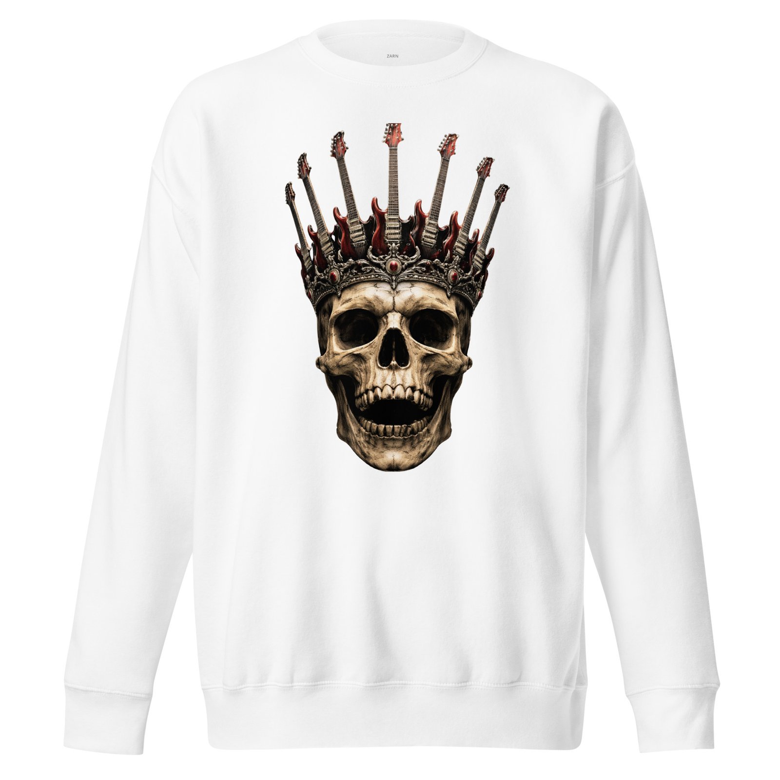 Bluza Męska Rockowa Król Czaszek i Gitar| Zarn.pl Bluza Męska Rockowa Król Czaszek i Gitar - obrazek 5