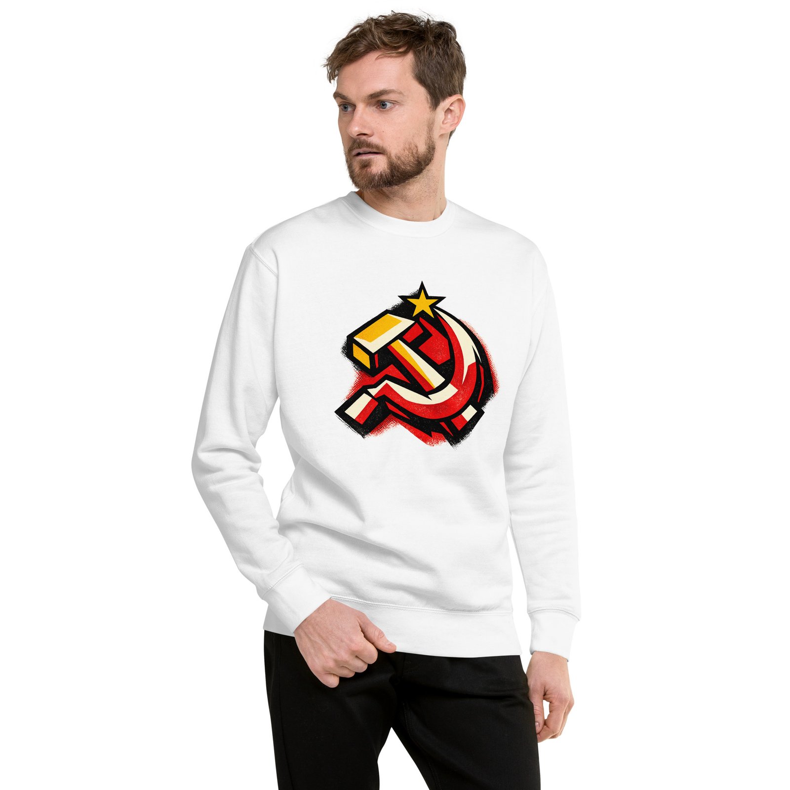 Męska bluza PRL „Symbol Młota i Sierpa” – bluza męska PRL z symbolem socjalizmu| Zarn.pl Męska bluza PRL „Symbol Młota i Sierpa” – bluza męska PRL z symbolem socjalizmu - obrazek 8