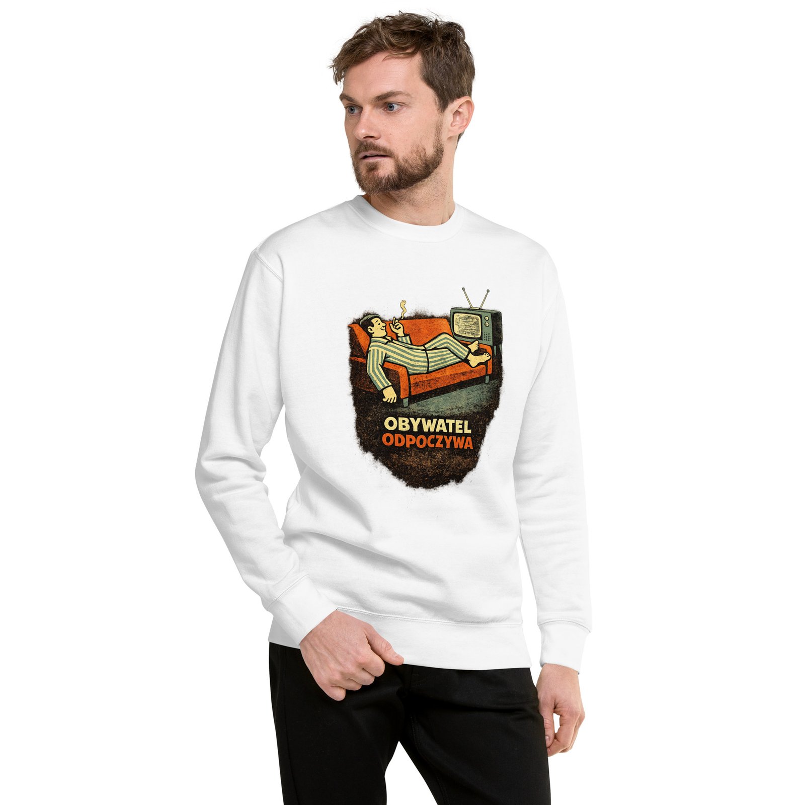 Bluza Męska PRL „Obywatel Odpoczywa”| Zarn.pl Bluza Męska PRL „Obywatel Odpoczywa” - obrazek 8