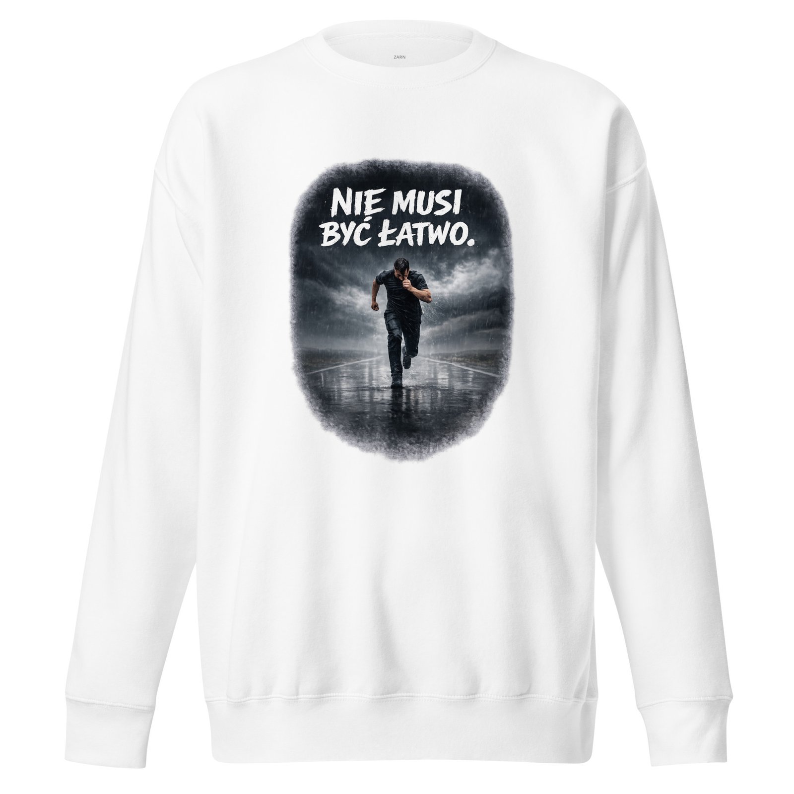 Bluza męska „Nie musi być łatwo” – bluza męska motywacyjna dla wytrwałych| Zarn.pl Bluza męska „Nie musi być łatwo” – bluza męska motywacyjna dla wytrwałych - obrazek 5