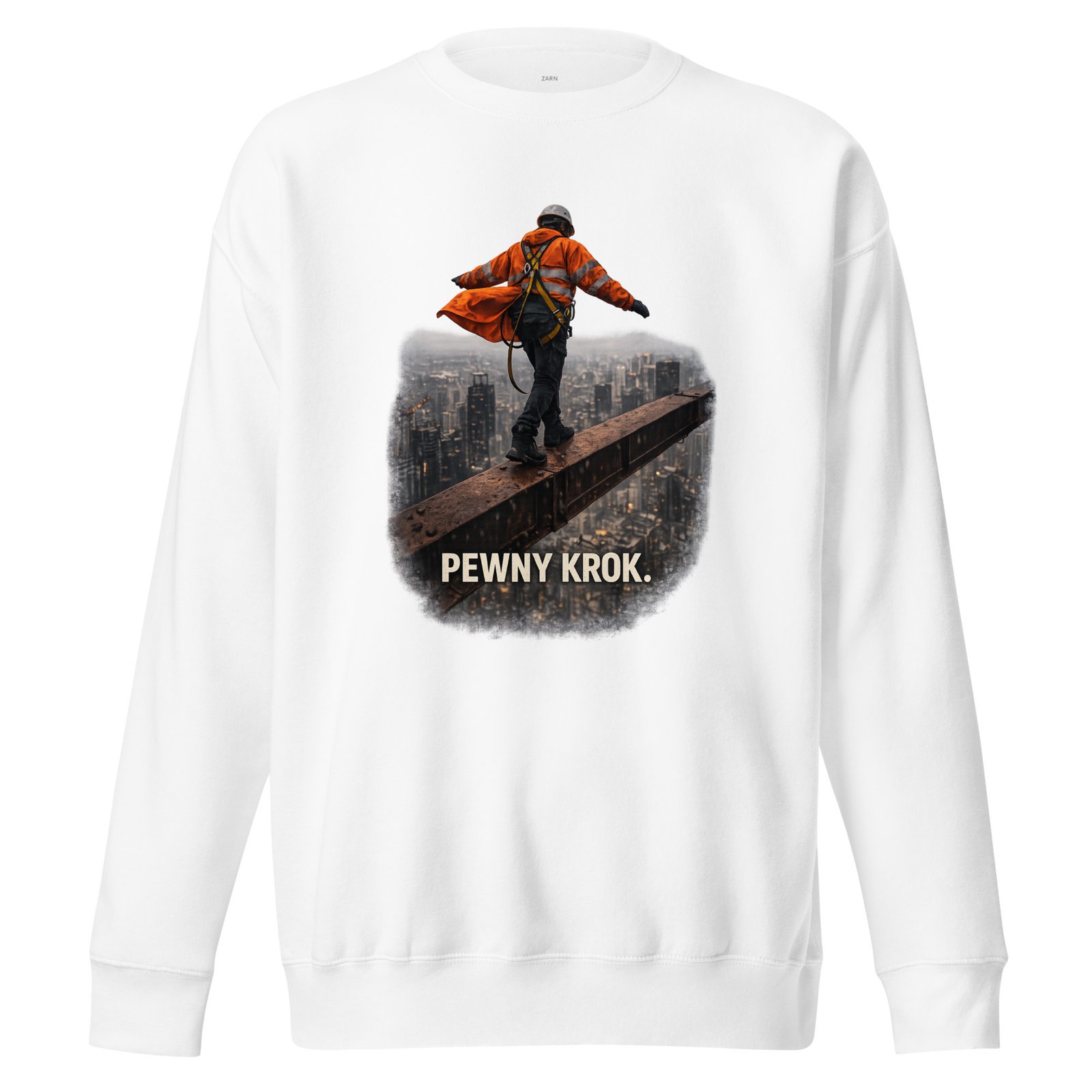 Bluza męska „Pewny krok” – bluza męska motywacyjna z symbolem odwagi i pewności siebie| Zarn.pl Bluza męska „Pewny krok” – bluza męska motywacyjna z symbolem odwagi i pewności siebie - obrazek 5