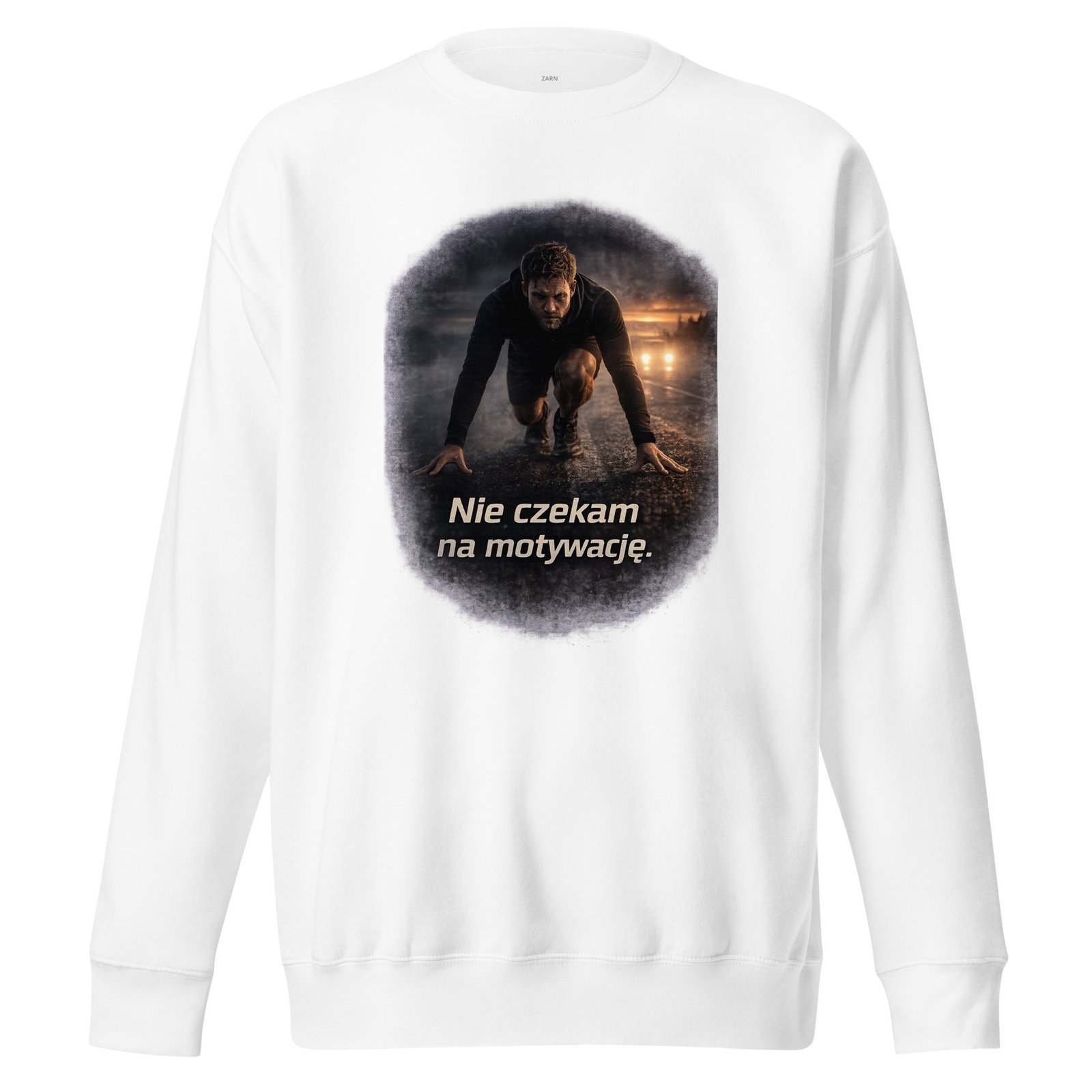 Bluza męska „Nie czekam na motywację” – bluza męska motywacyjna o dyscyplinie i konsekwencji| Zarn.pl Bluza męska „Nie czekam na motywację” – bluza męska motywacyjna o dyscyplinie i konsekwencji - obrazek 5