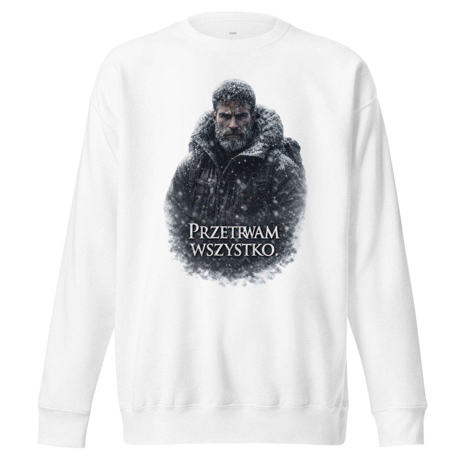 Bluza męska „Przetrwam wszystko” – motywacyjna bluza męska z nadrukiem o sile charakteru| Zarn.pl Bluza męska „Przetrwam wszystko” – motywacyjna bluza męska z nadrukiem o sile charakteru - obrazek 5