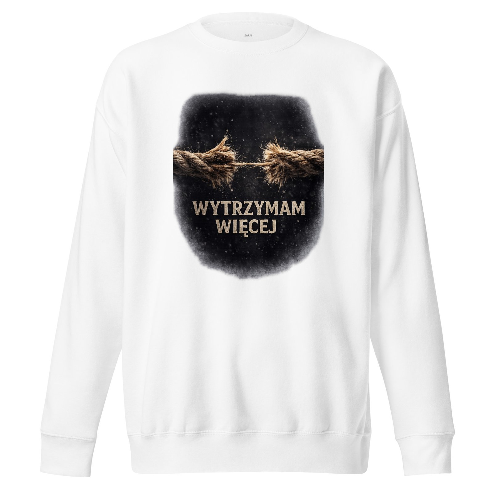 Bluza motywacyjna męska z napisem Wytrzymam Więcej – symbol wytrwałości i odporności| Zarn.pl Bluza motywacyjna męska z napisem Wytrzymam Więcej – symbol wytrwałości i odporności - obrazek 5