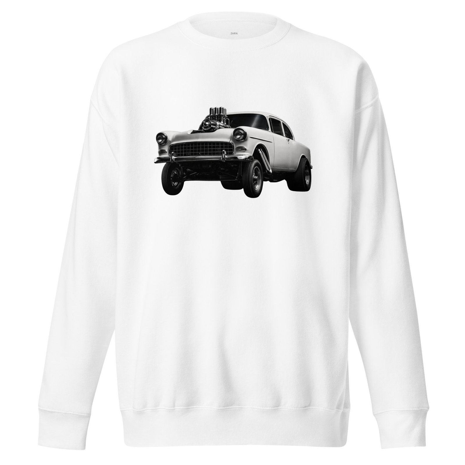Bluza męska Hot Rod Chevrolet 1955 – klasyczny amerykański samochód z potężnym kompresorem| Zarn.pl Bluza męska Hot Rod Chevrolet 1955 – klasyczny amerykański samochód z potężnym kompresorem - obrazek 5
