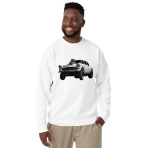 bluza męska z klasycznym samochodem Hot Rod Chevrolet 1955