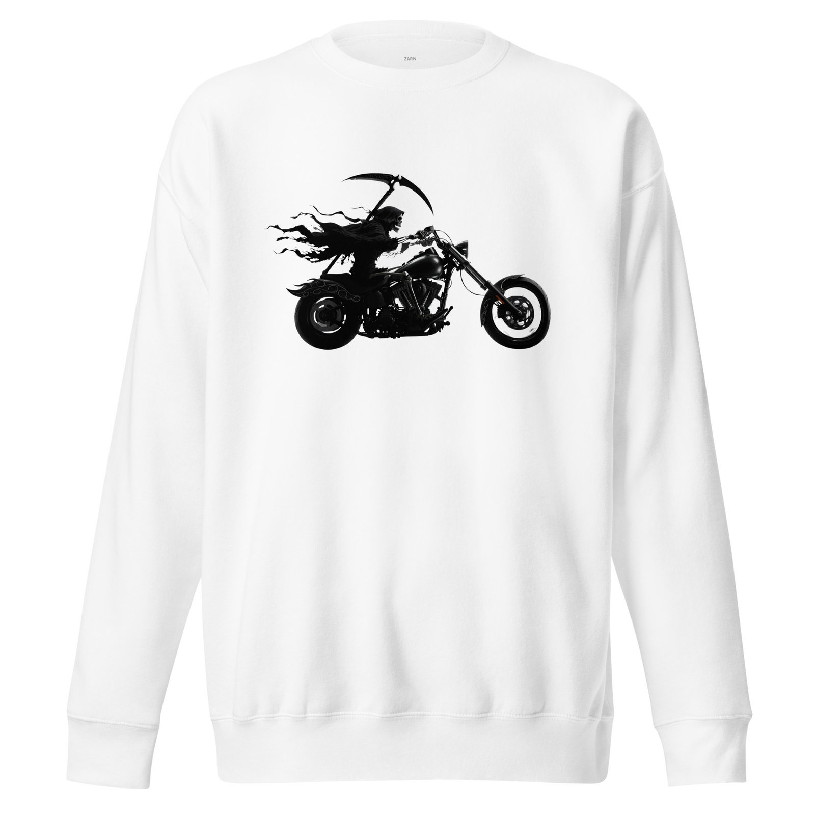 Bluza męska z Kostuchą na motocyklu chopper – mroczna grafika biker Auto-Moto| Zarn.pl Bluza męska z Kostuchą na motocyklu chopper – mroczna grafika biker Auto-Moto - obrazek 5