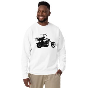 bluza męska z Kostuchą na motocyklu chopper