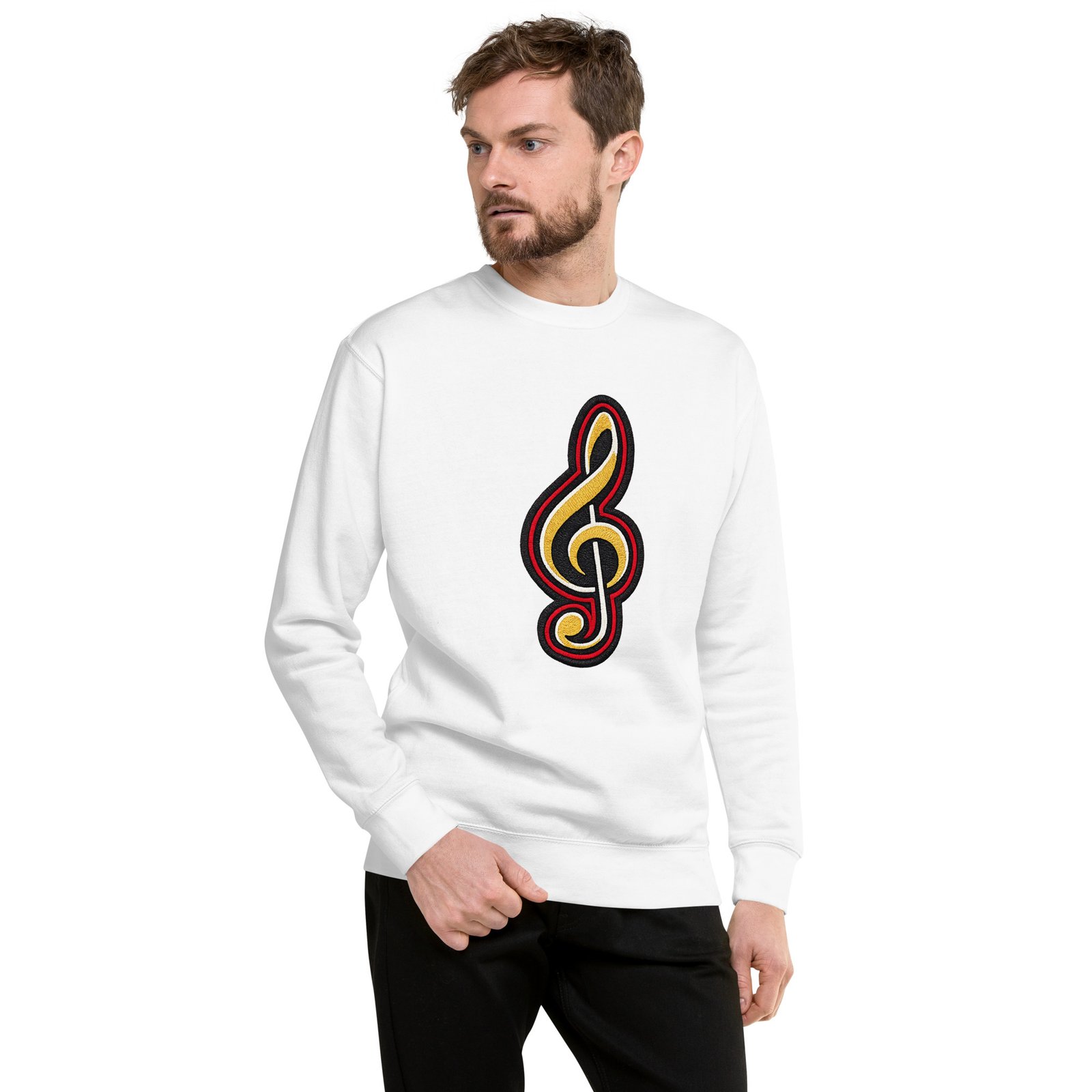Bluza męska z kluczem wiolinowym – stylowa bluza dla miłośników muzyki| Zarn.pl Bluza męska z kluczem wiolinowym – stylowa bluza dla miłośników muzyki - obrazek 8