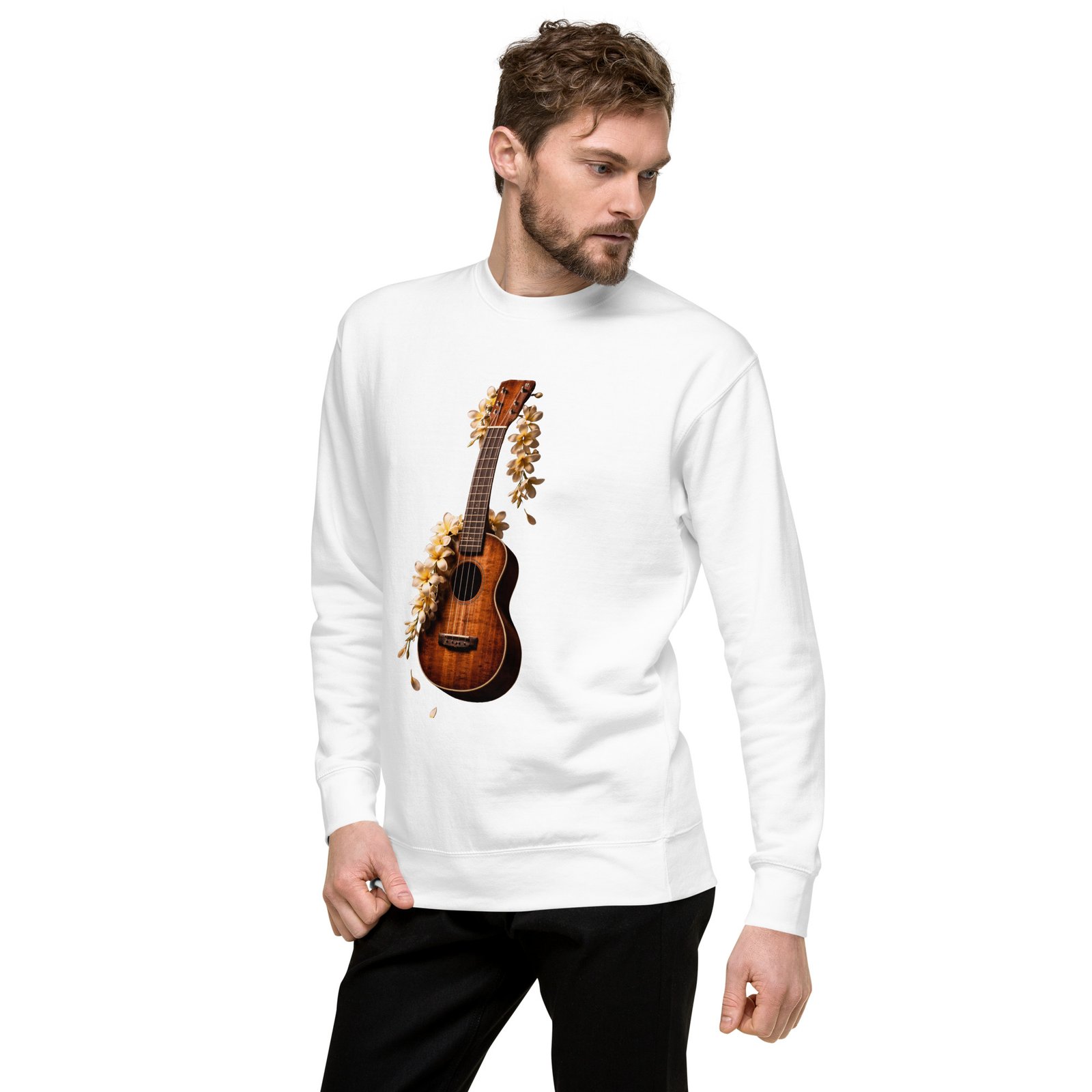 Bluza Męska Ukulele z Kwiatami – Muzyczna Harmonia Natury| Zarn.pl Bluza Męska Ukulele z Kwiatami – Muzyczna Harmonia Natury - obrazek 16