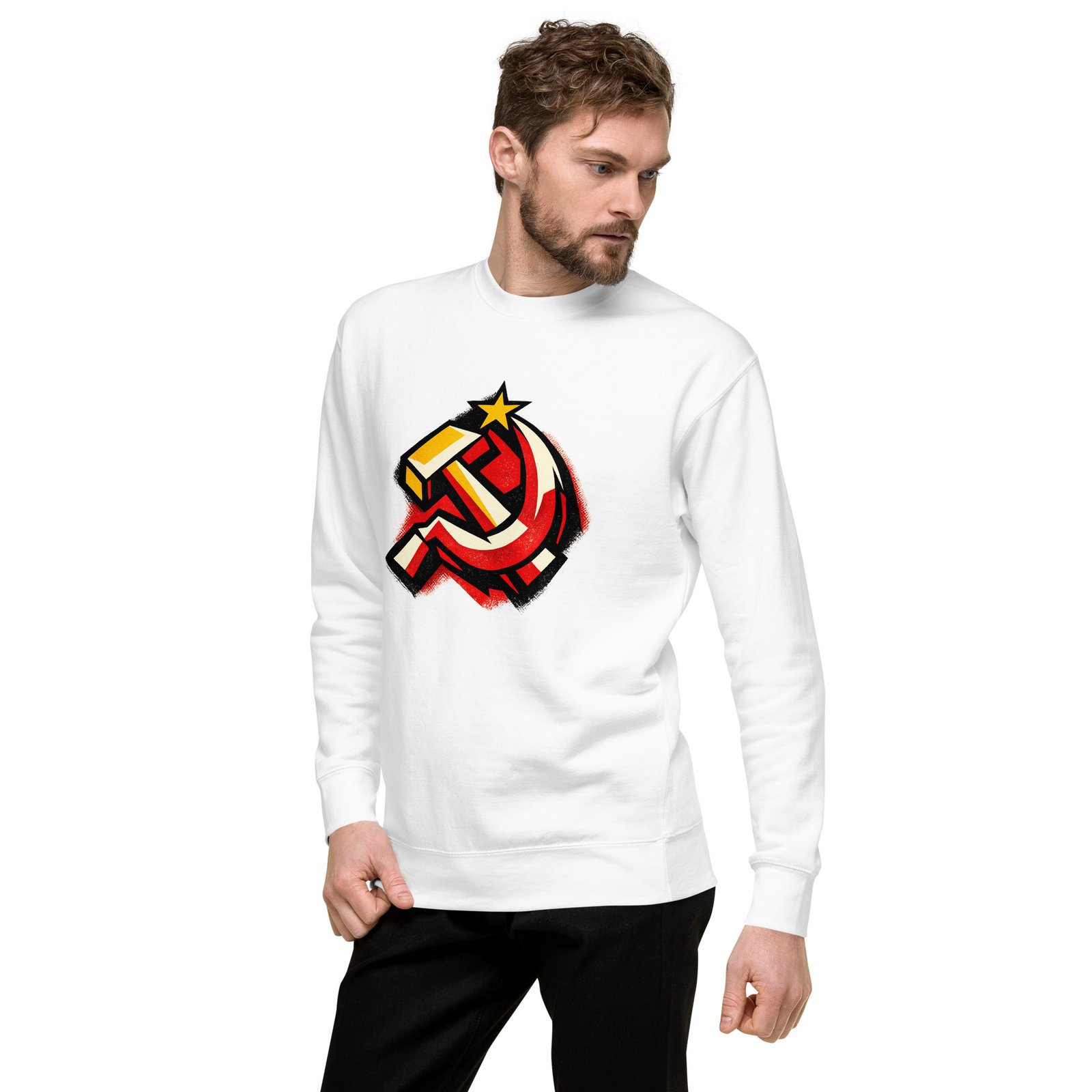 Męska bluza PRL „Symbol Młota i Sierpa” – bluza męska PRL z symbolem socjalizmu| Zarn.pl Męska bluza PRL „Symbol Młota i Sierpa” – bluza męska PRL z symbolem socjalizmu - obrazek 16